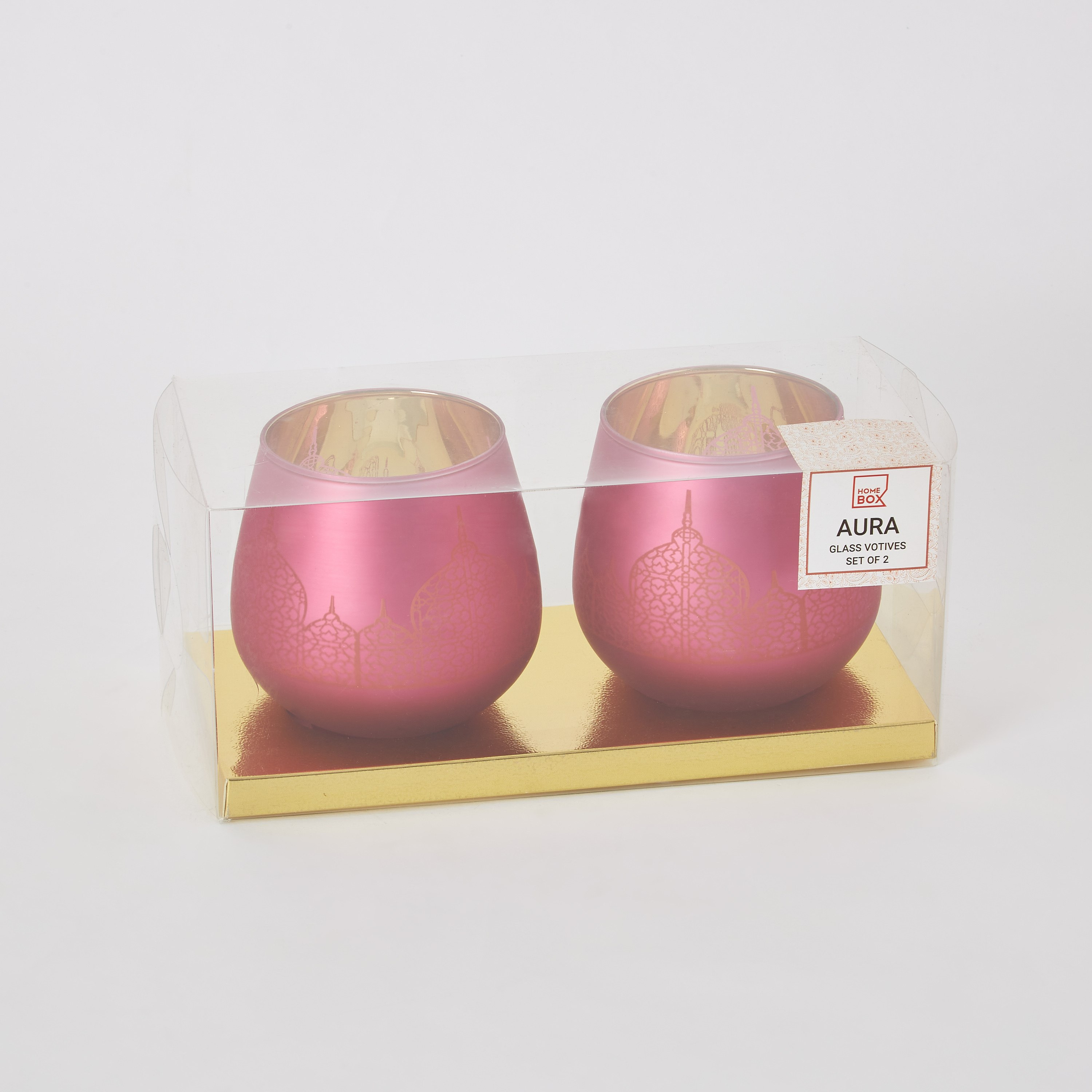 حامل شموع زجاجي بيضاوي بتزيينات مسجد من آشر - طقم من قطعتين-hbxlivingroom-decorandaccessories-candleholders-image-5
