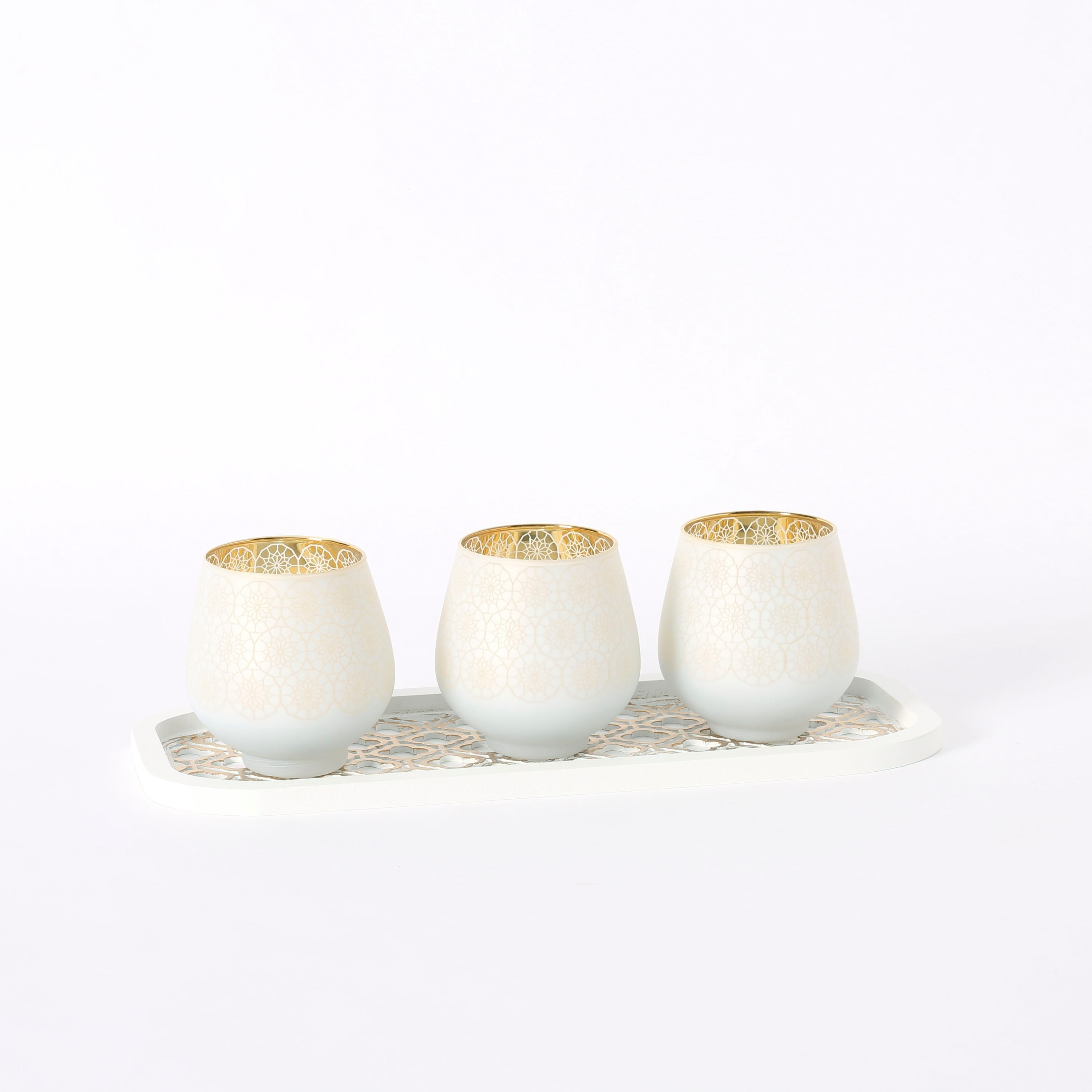 حامل شموع فوتيف زجاجي مع صينية مشربية من آشر - طقم من 3 قطع-hbxlivingroom-decorandaccessories-candleholders-image-6