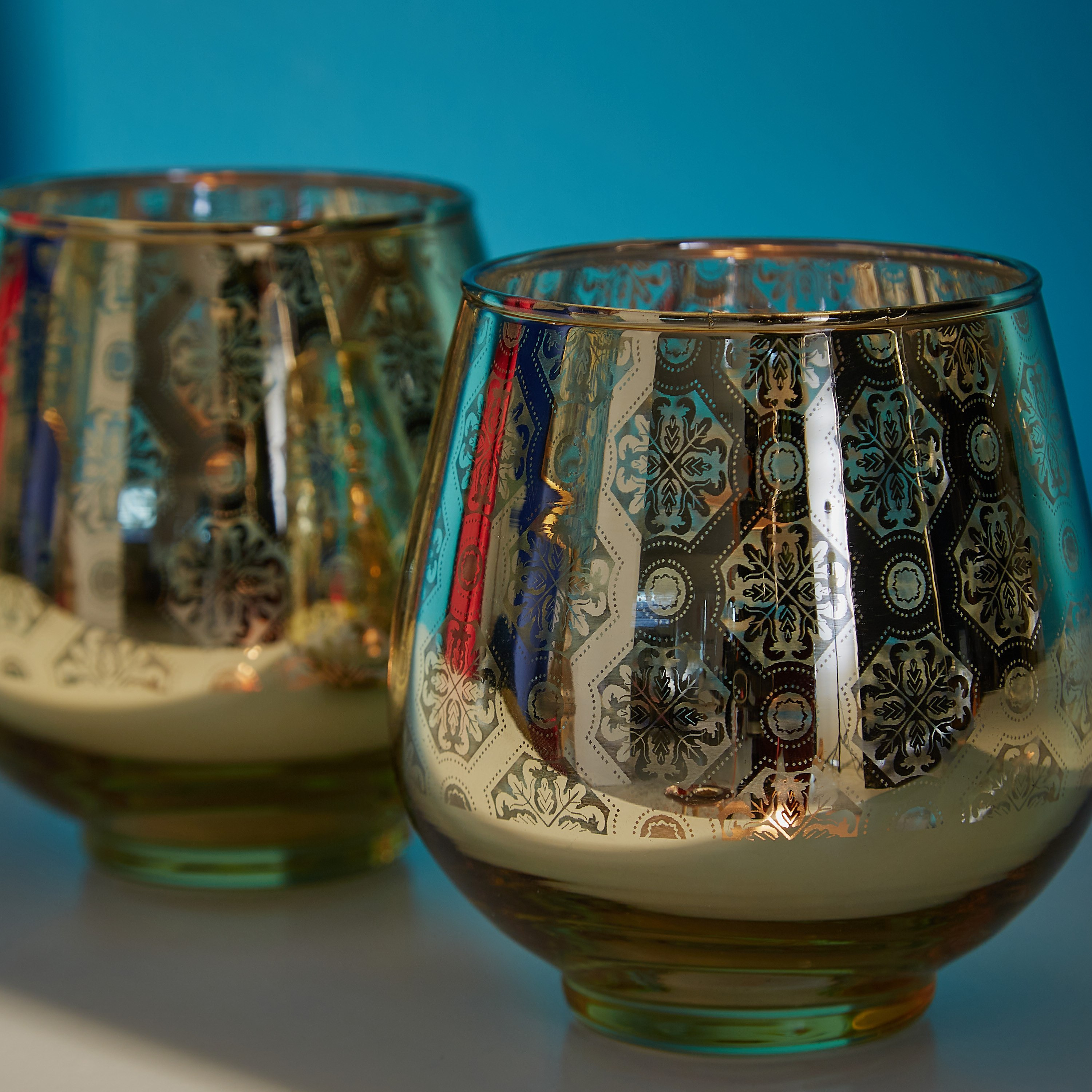 حامل شموع فوتيف دمشق زجاجي بيضاوي من آشر - طقم من قطعتين-hbxlivingroom-decorandaccessories-candleholders-image-3