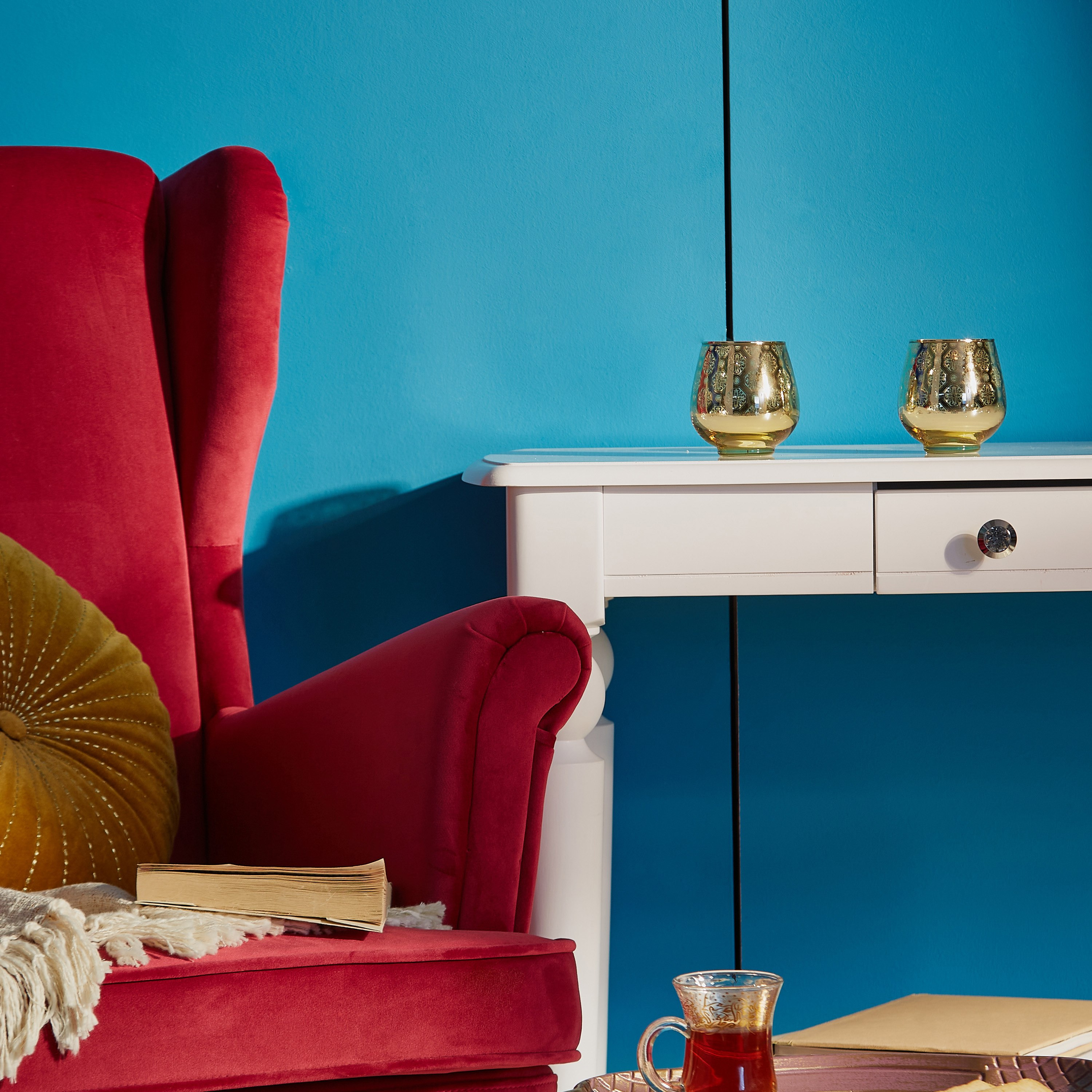 حامل شموع فوتيف دمشق زجاجي بيضاوي من آشر - طقم من قطعتين-hbxlivingroom-decorandaccessories-candleholders-image-4