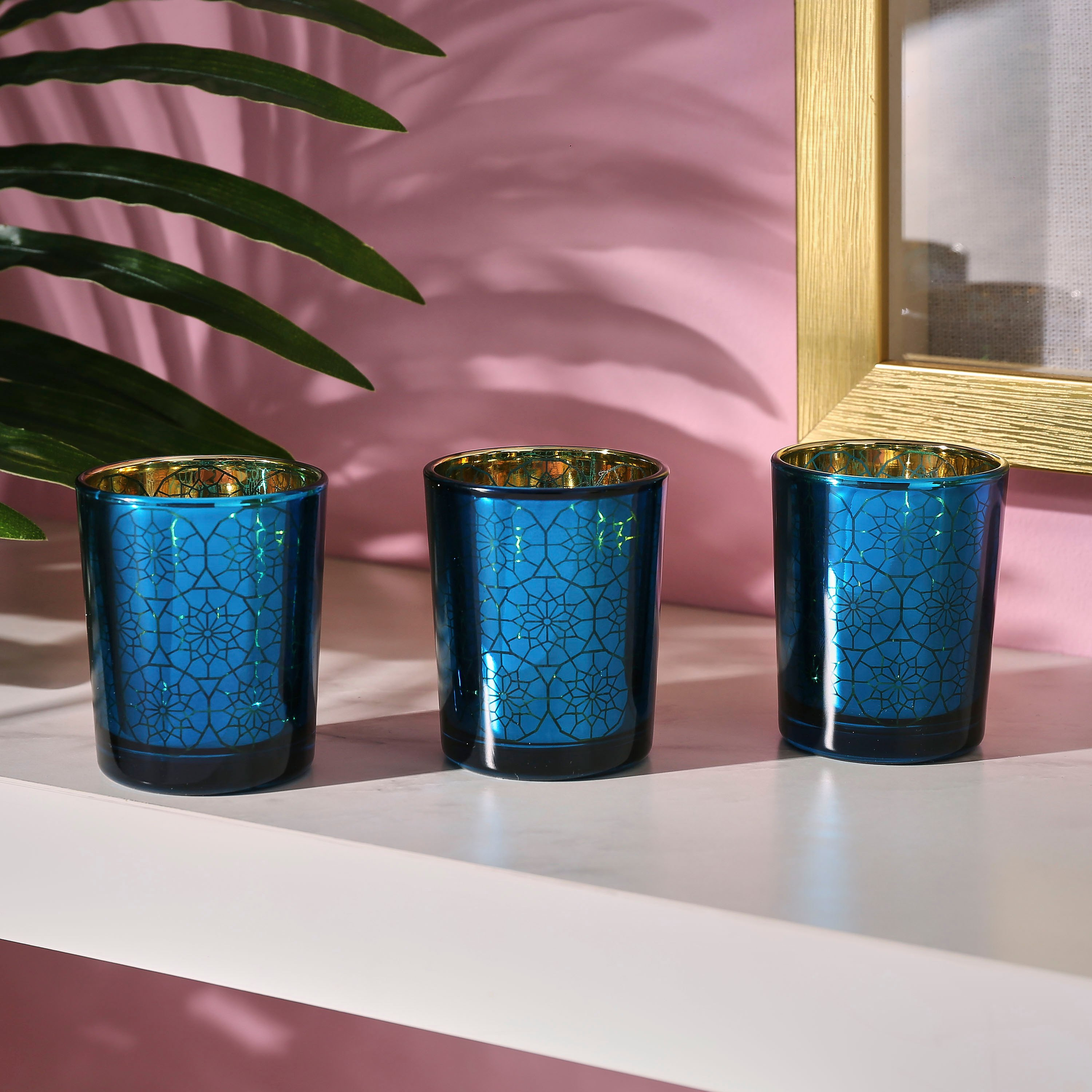 حامل شموع فوتيف مستقيم من مشربية آشر - طقم من 3 قطع-hbxlivingroom-decorandaccessories-candleholders-image-1