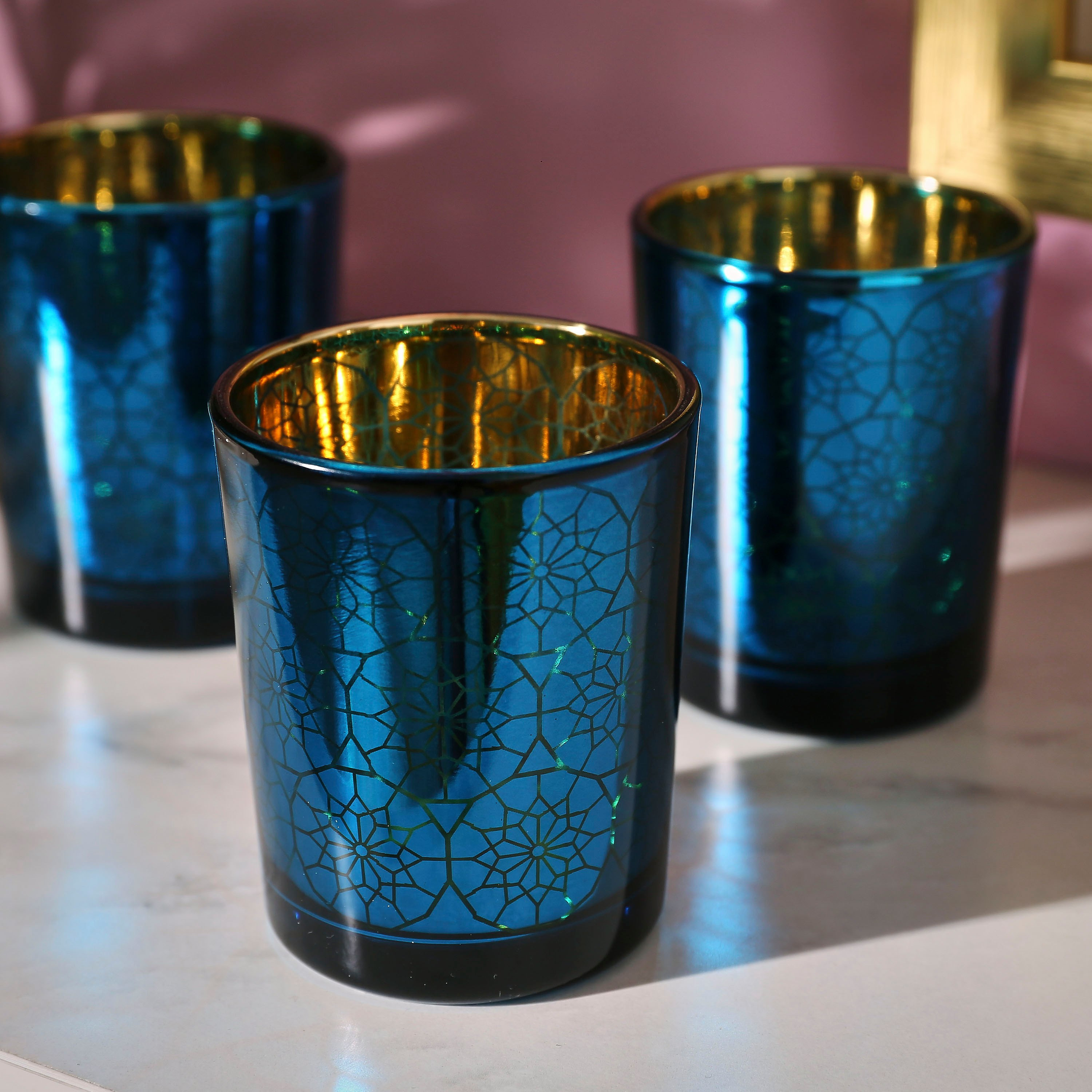 حامل شموع فوتيف مستقيم من مشربية آشر - طقم من 3 قطع-hbxlivingroom-decorandaccessories-candleholders-image-3