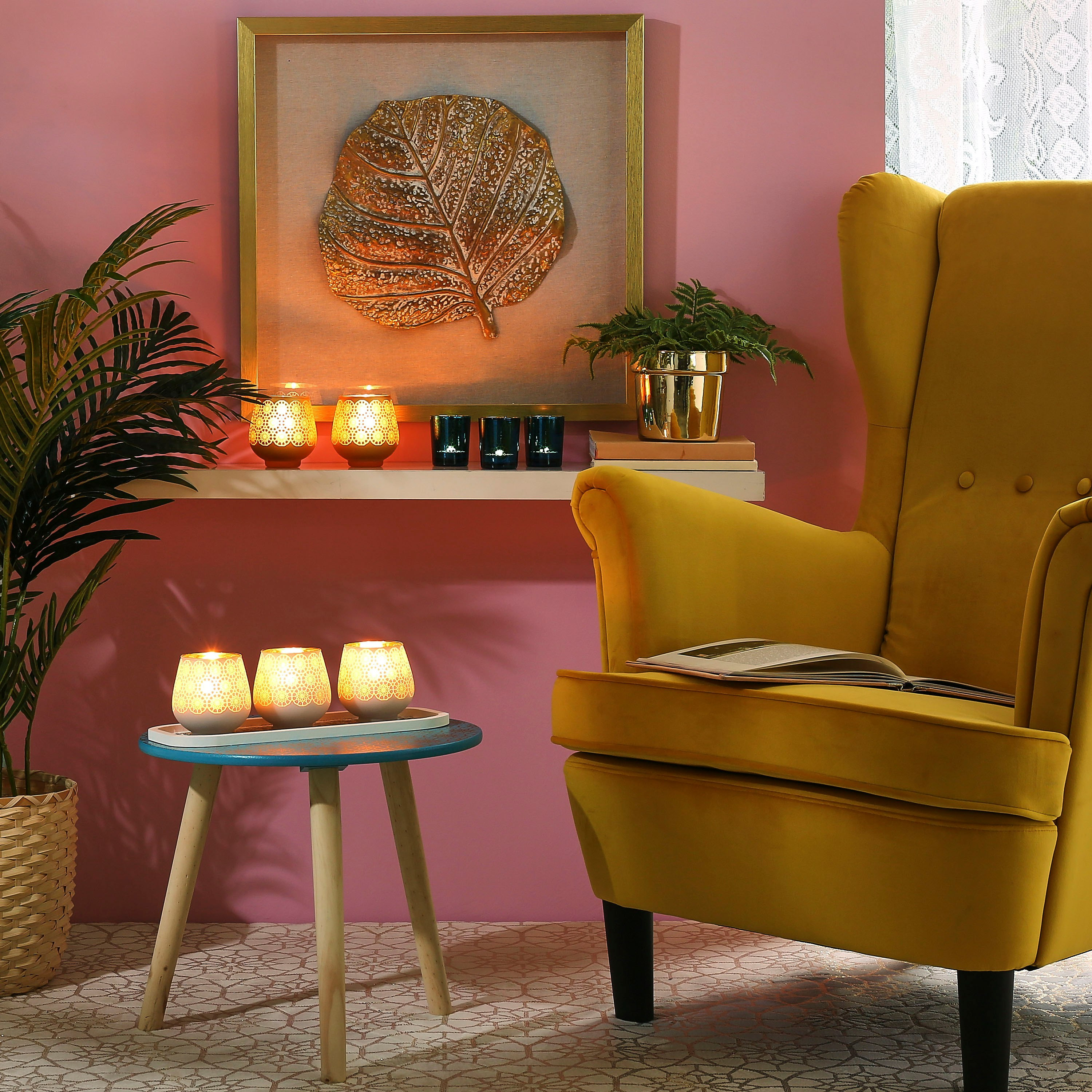 حامل شموع فوتيف مستقيم من مشربية آشر - طقم من 3 قطع-hbxlivingroom-decorandaccessories-candleholders-image-4
