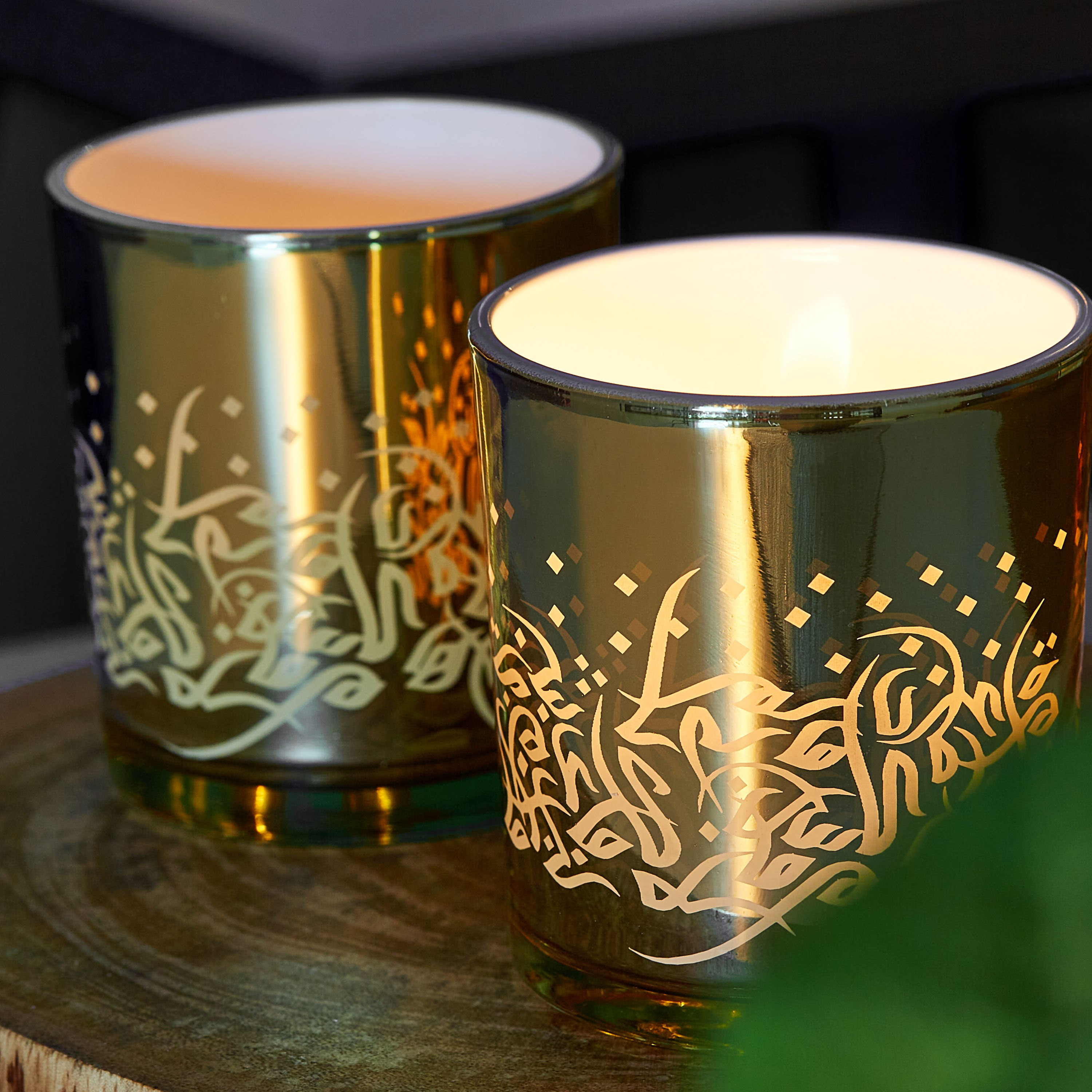 طقم حامل شموع مستقيم قطعتين كاليجرافي من آشر-hbxlivingroom-decorandaccessories-candleholders-image-4