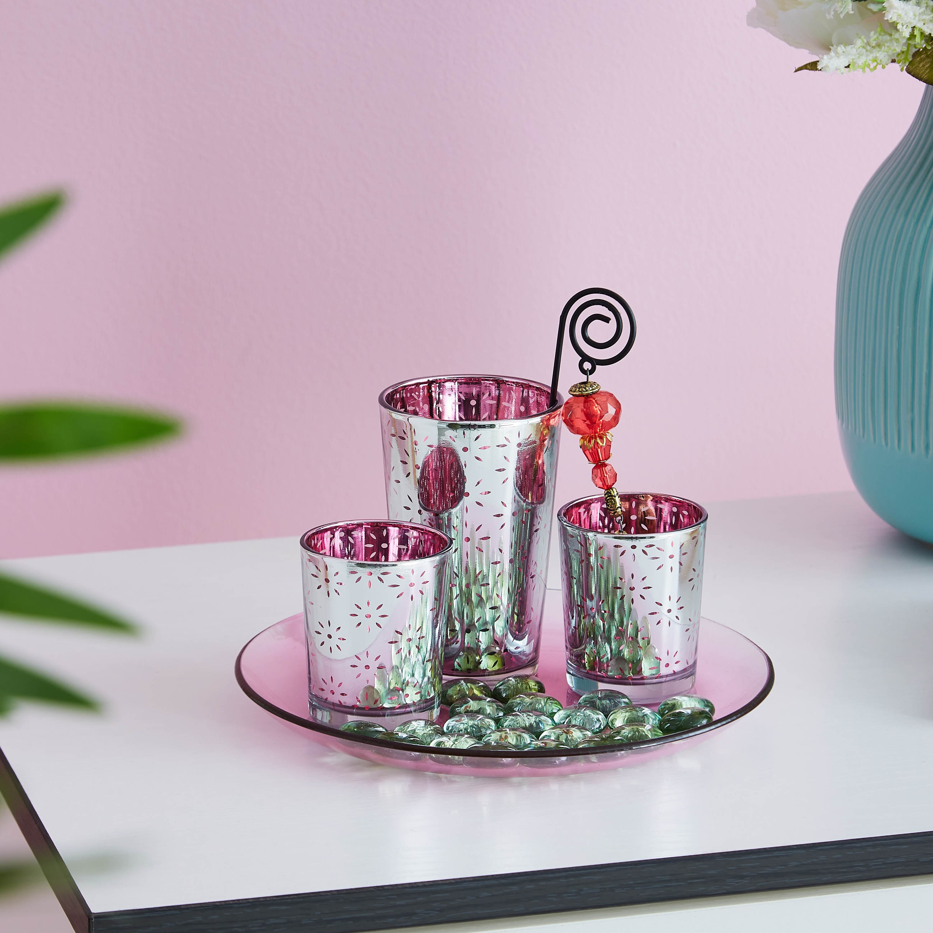 حامل شموع فوتيف 4 قطع مع صينية من آشر-hbxlivingroom-decorandaccessories-candleholders-image-1