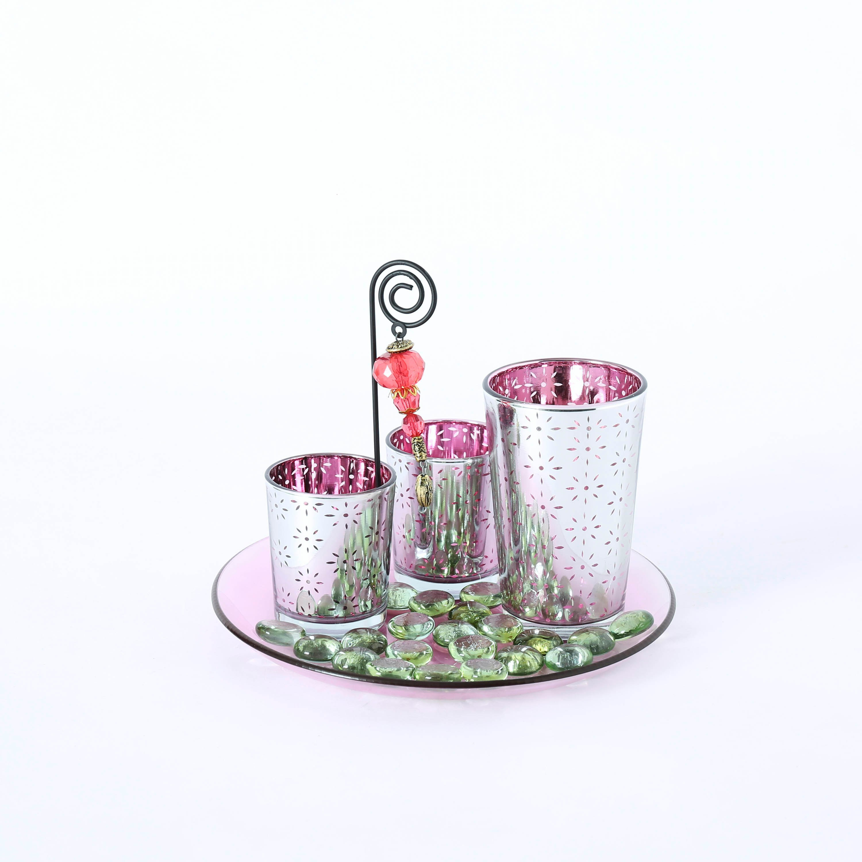 حامل شموع فوتيف 4 قطع مع صينية من آشر-hbxlivingroom-decorandaccessories-candleholders-image-5