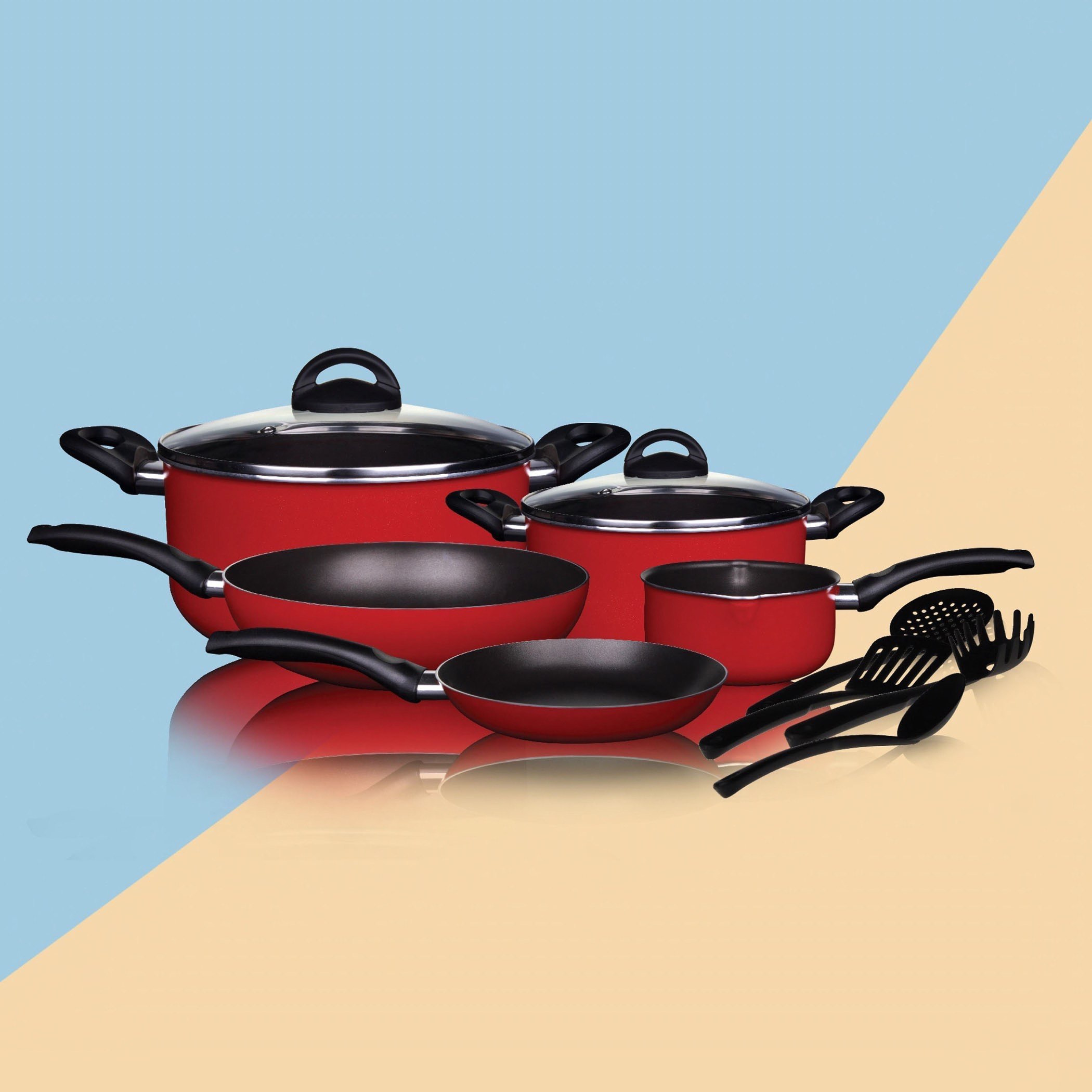 طقم أواني طهي ألومينيوم غير قابل للالتصاق من بلانيت - 11 قطعة-hbxkitchen-kitchenware-foodpreparation-image-1