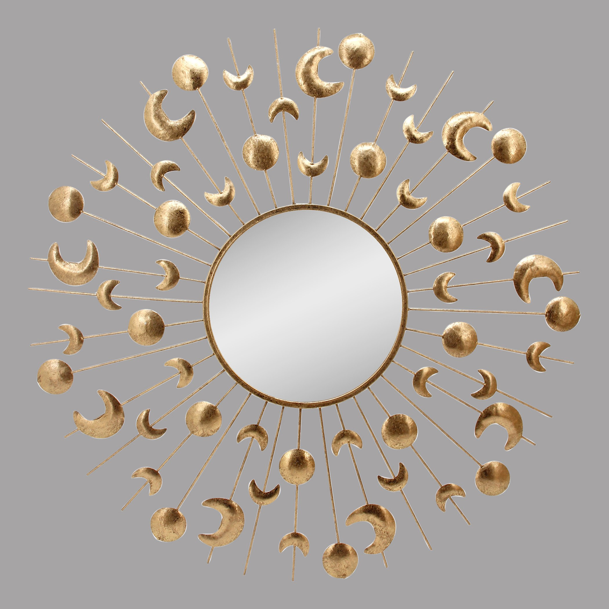 Mirage Metal Stars and Moon Mirror - 85x2 cm-hbxhomeware-hbxdecorandfurnishings-image-1