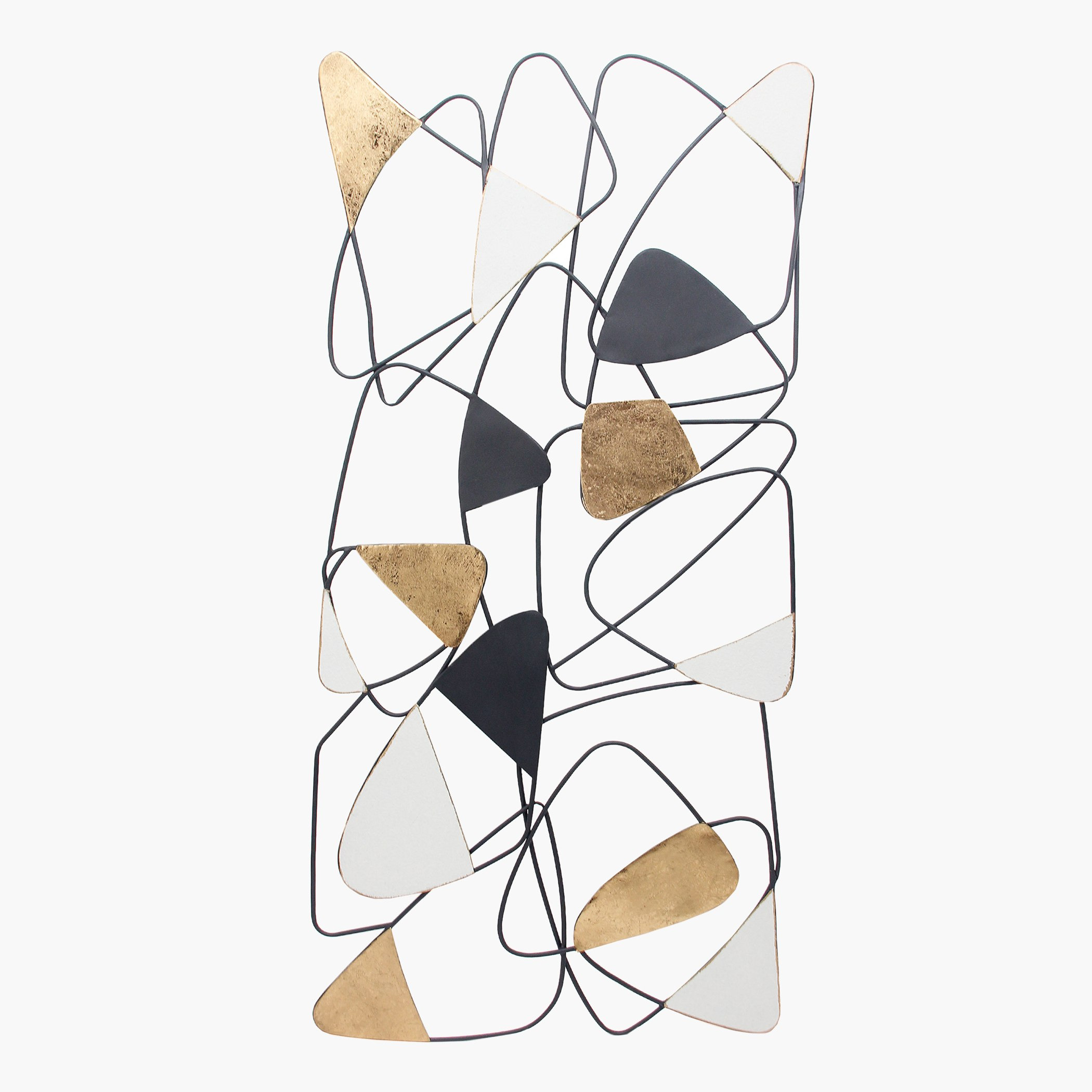 Mirage Metal Abstract Shape Flow Wall Art - 119x5x58 cm-hbxlivingroom-walldecor-wallart-image-2
