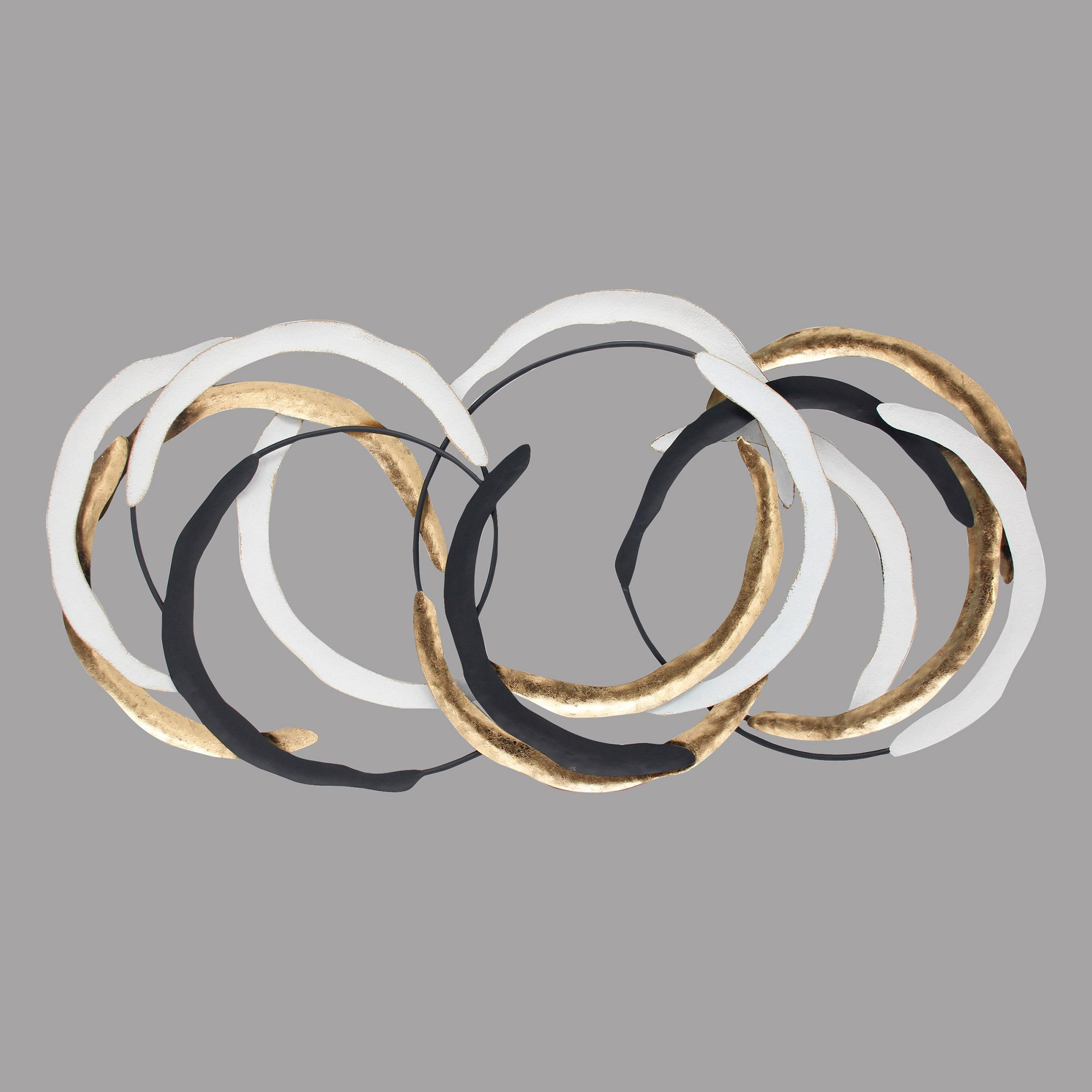 Mirage Metal Concentric Circles Wall Art - 98x5x49.5 cm-hbxlivingroom-walldecor-wallart-image-1