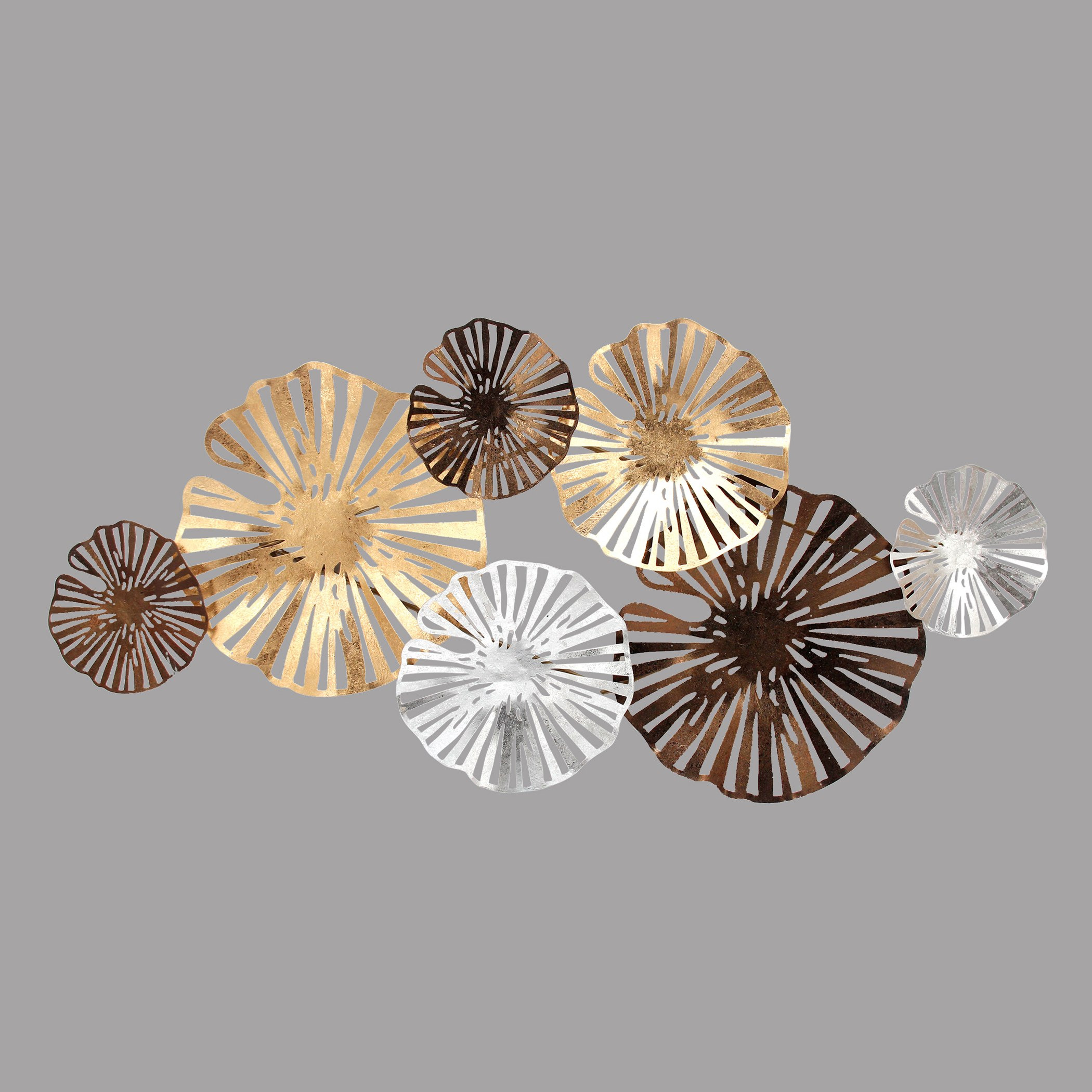زينة حائط مرجانية معدنية بلا حدود من ميراج - 105 × 5 × 51 سم-hbxdiningroom-walldecor-wallart-image-1