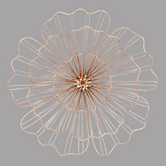 Mirage Metal Small Netted Flower Wall Art - 49.5x4 cms