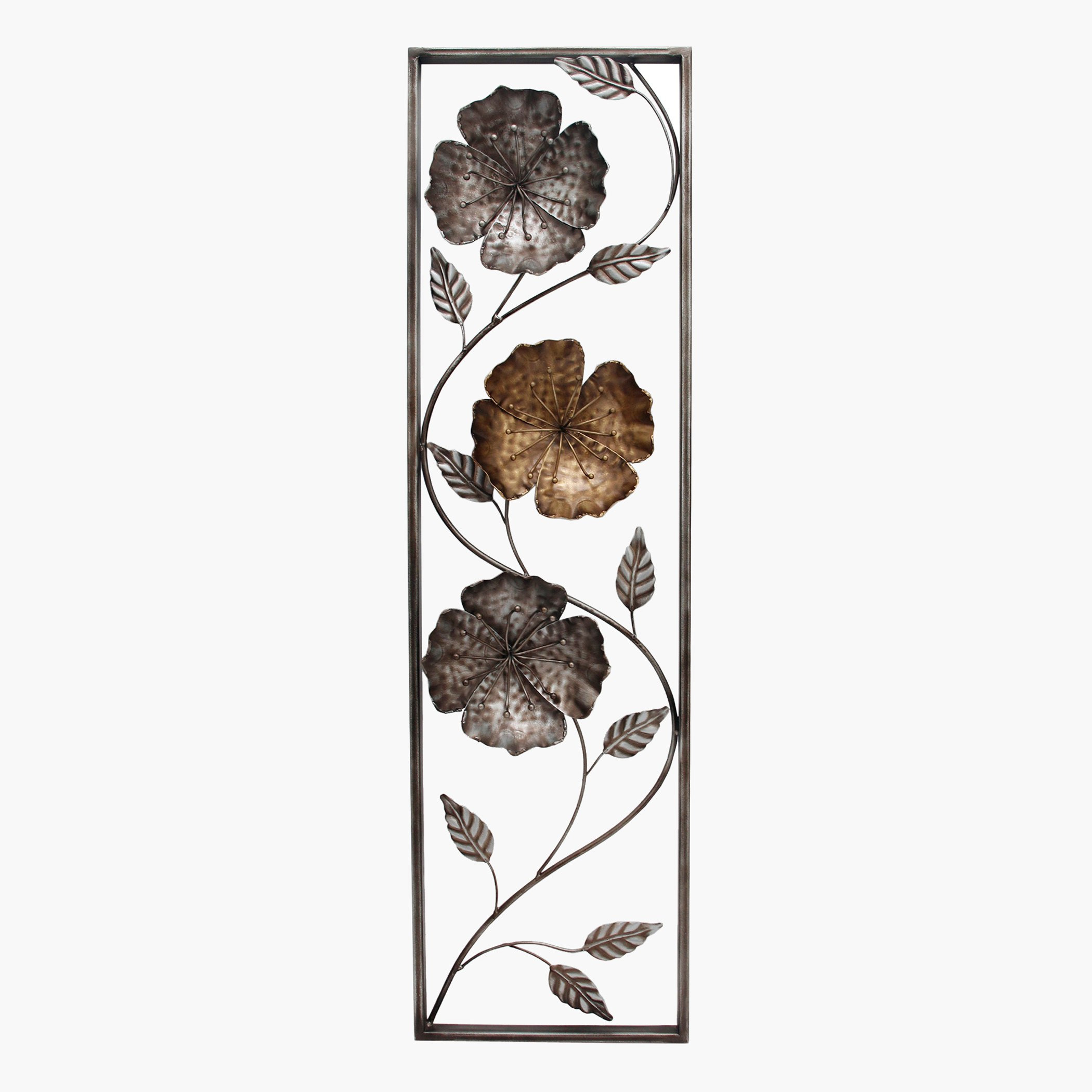 زينة حائط زهور معدنية من ميراج - 25.5 × 5 × 91.5 سم-hbxlivingroom-walldecor-wallart-image-2