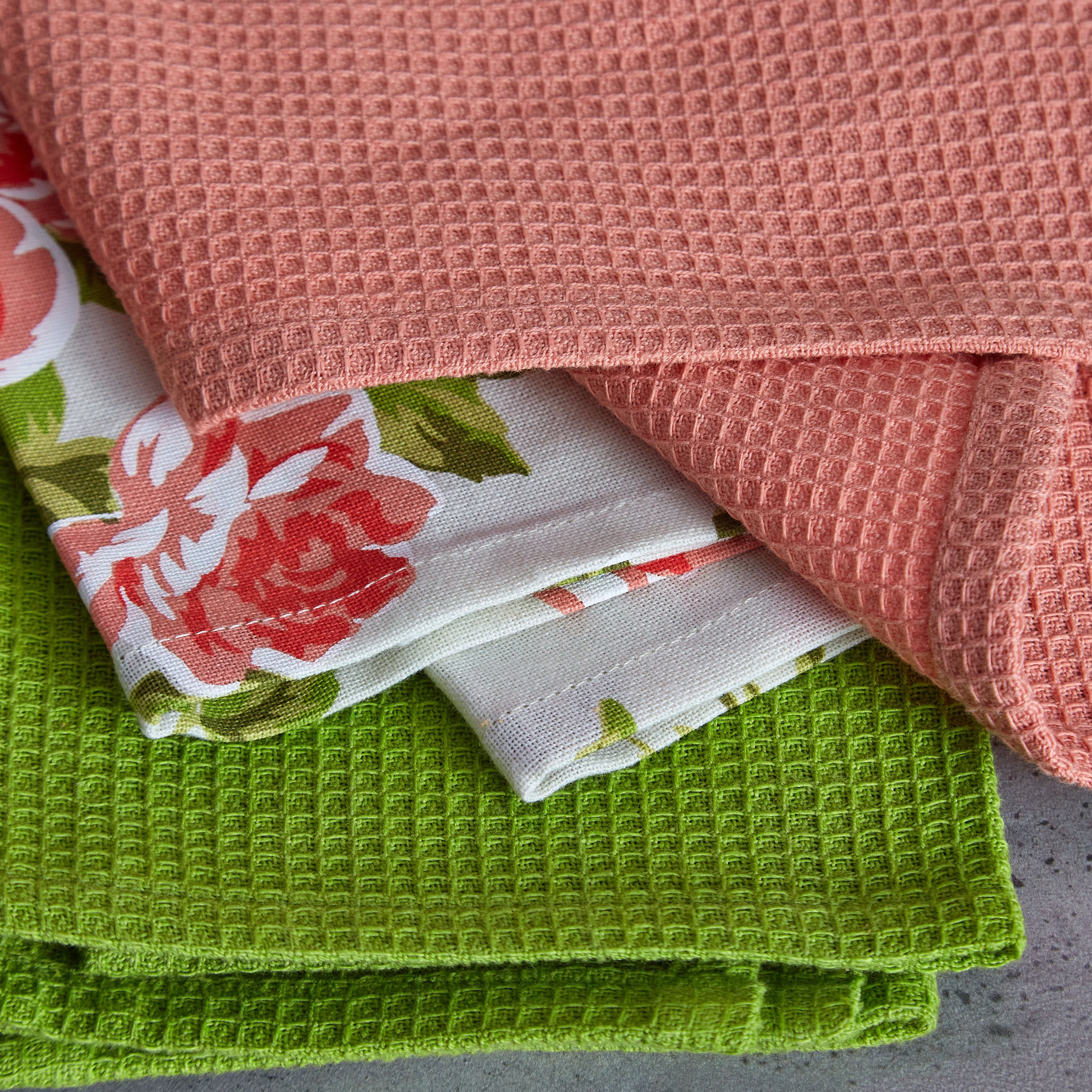 طقم مناشف مطبخ 3 قطع من فلورا - 40x60 سم-hbxhomeware-kitchenware-kitchenlinens-image-2