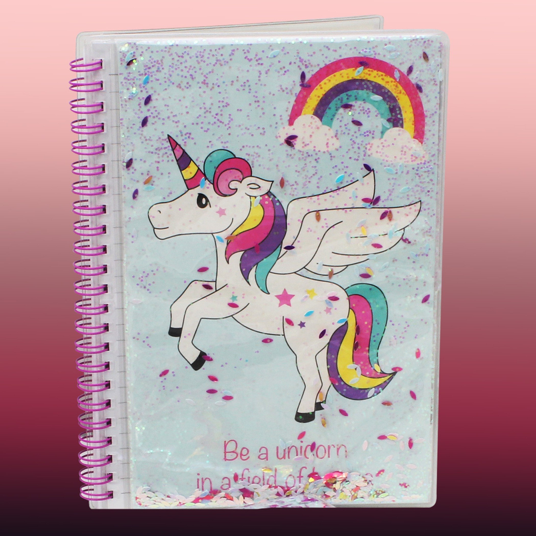 دفتر ملاحظات بتصميم يونكيورن جليتر-hbxhomeware-hbxkidsandyouth-image-1
