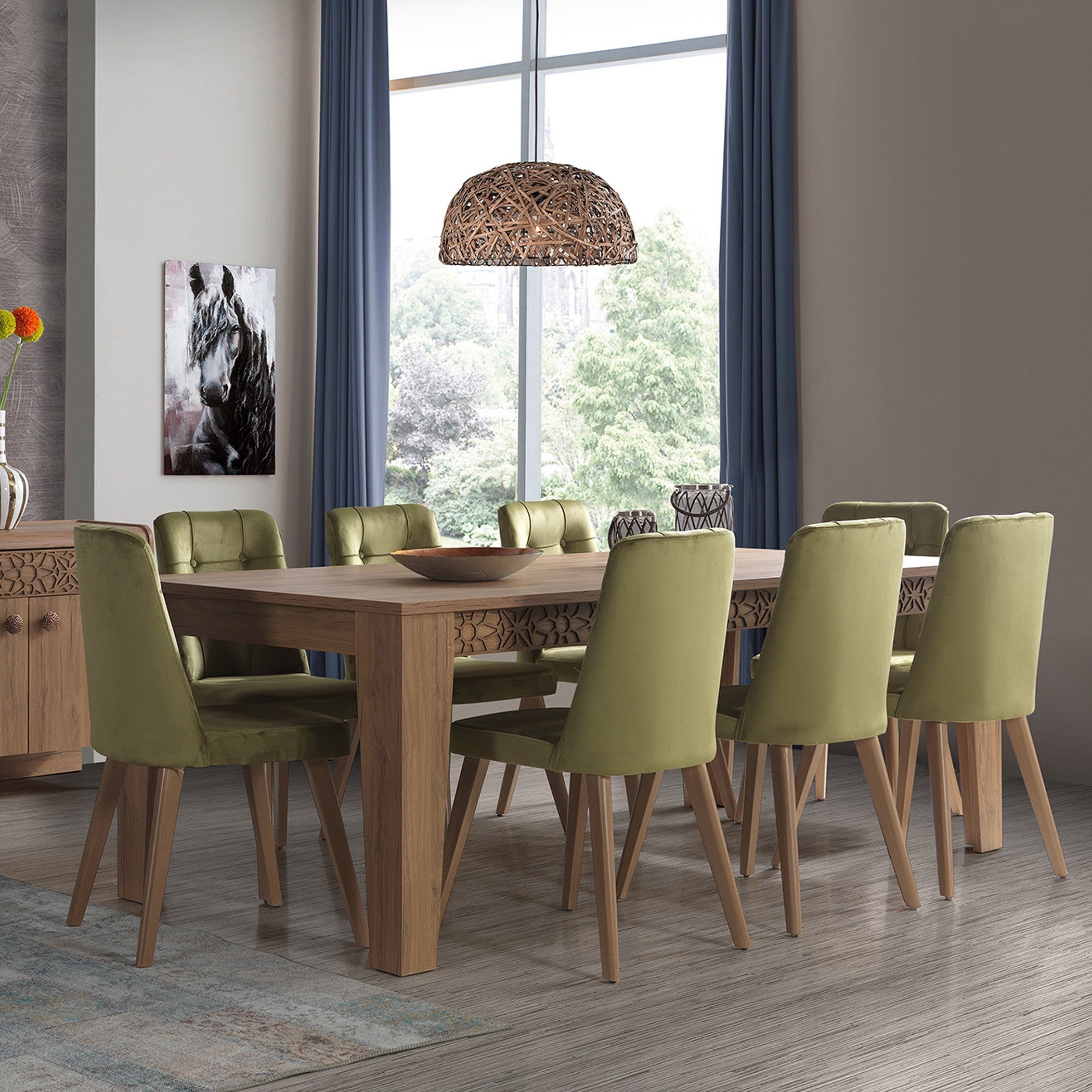 Bloomingdale 8-Seater Dining Set-hbxfurniture-diningtablesandsets-diningsets-eightseater-image-1
