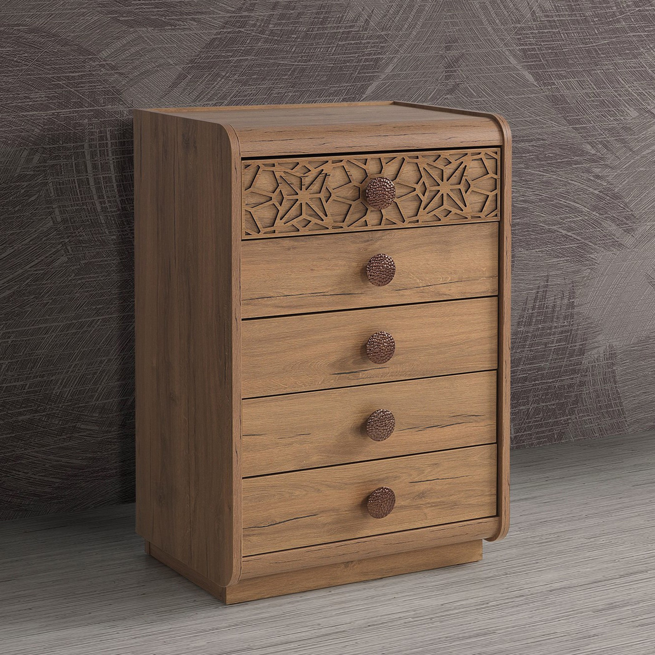 وحدة تخزين بـ 5 أدراج من بلومنجديل-hbxfurniture-dressersandchests-chestofdrawers-image-1