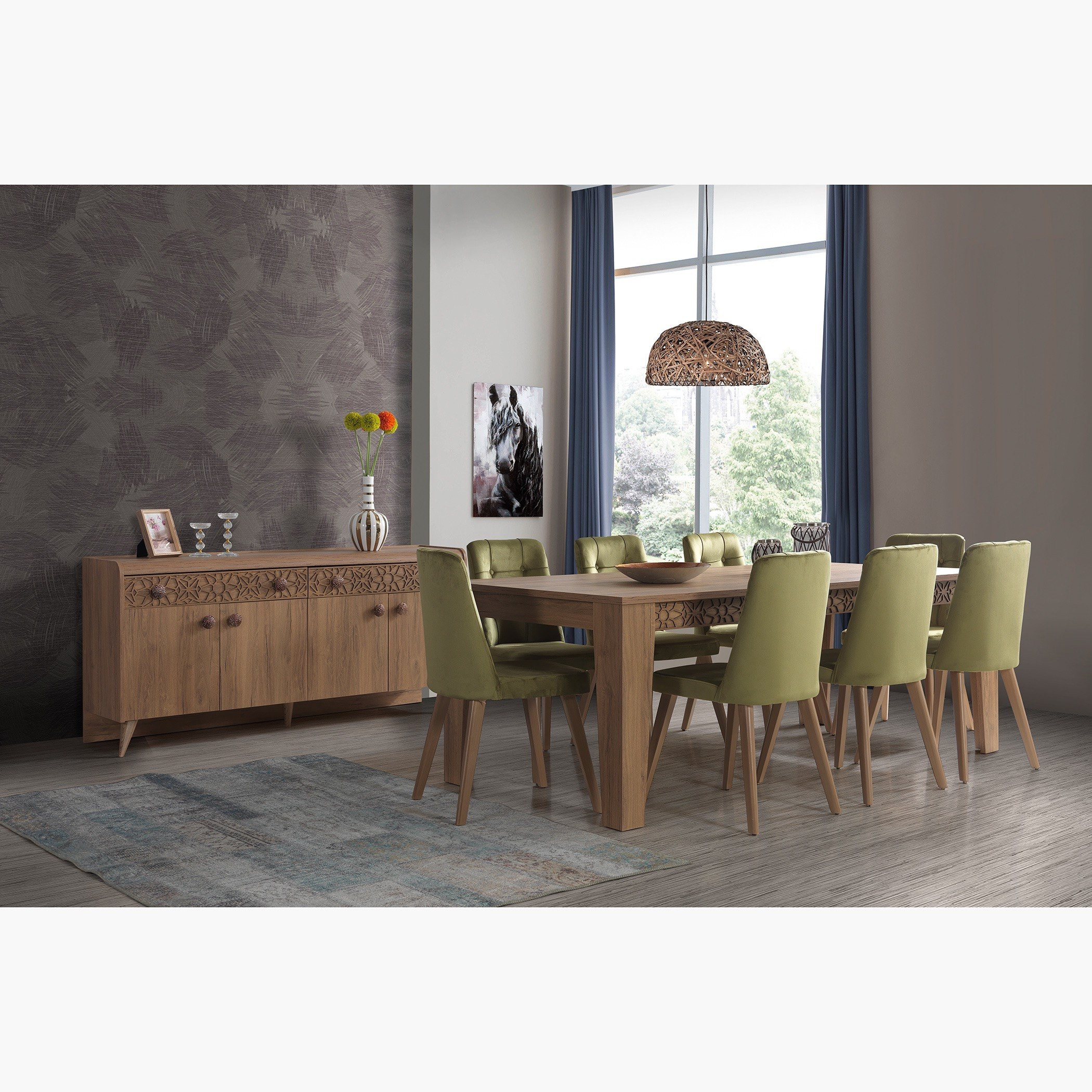 وحدة تخزين بـ4 أبواب ودرجين من بلومينغديل-hbxfurniture-diningroom-buffetsandsideboards-image-4