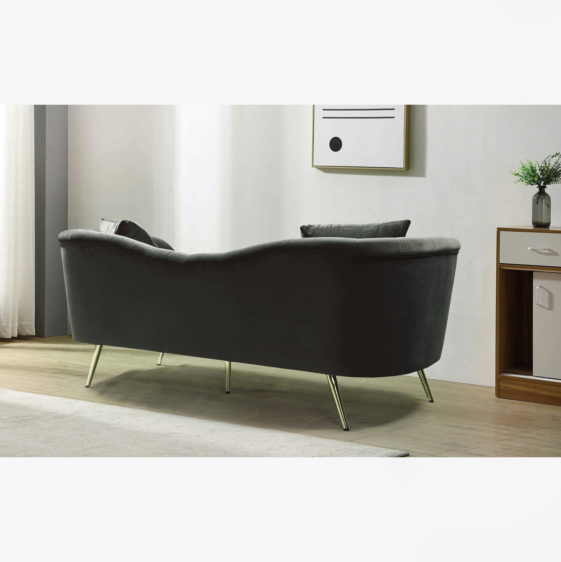 كنبة مخمليّة 3 مقاعد مع وسادتين من فلورا-hbxlivingroom-sofasandarmchairs-sofas-image-3