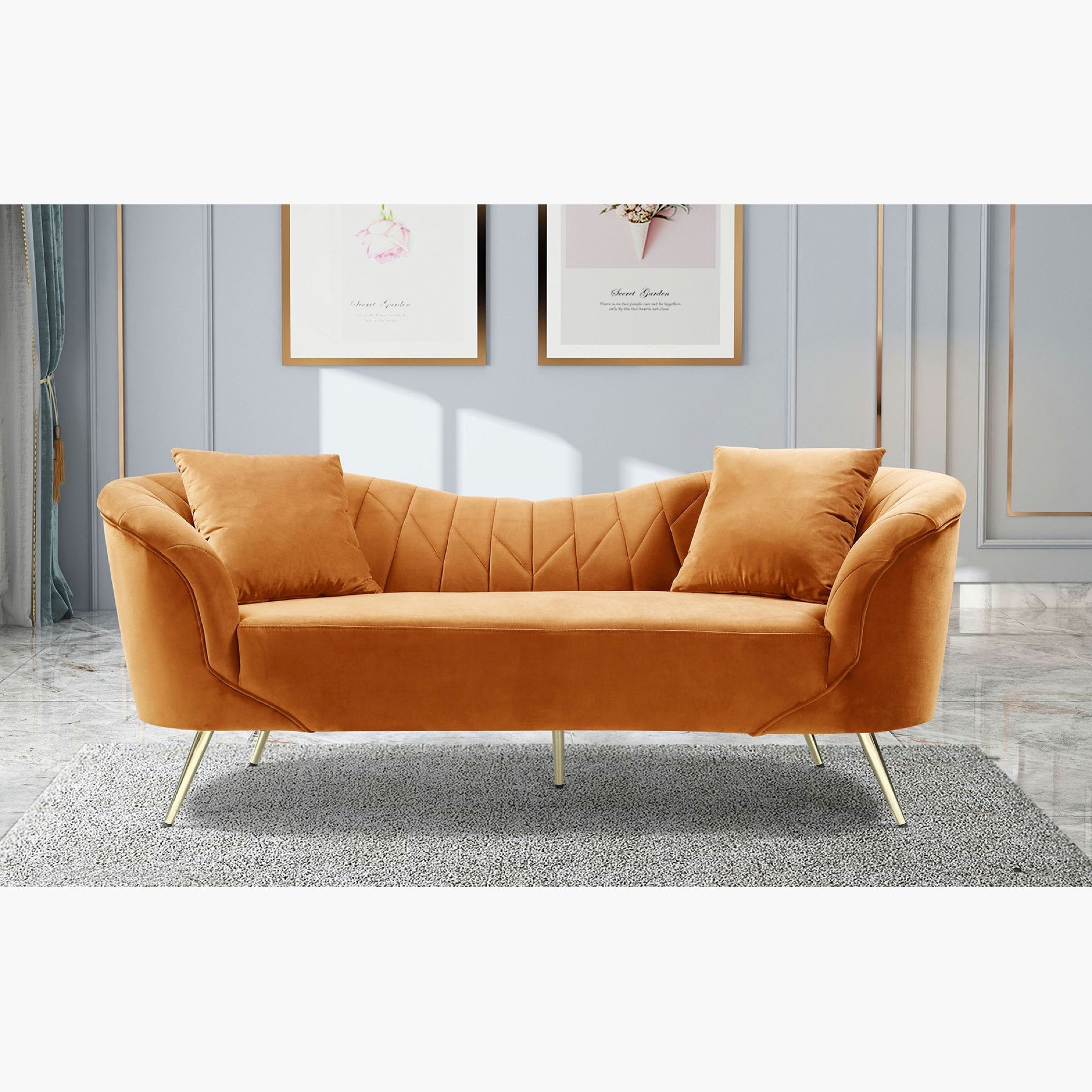 كنبة مخمليّة 3 مقاعد مع وسادتين من فلورا-hbxlivingroom-sofasandarmchairs-sofas-image-1