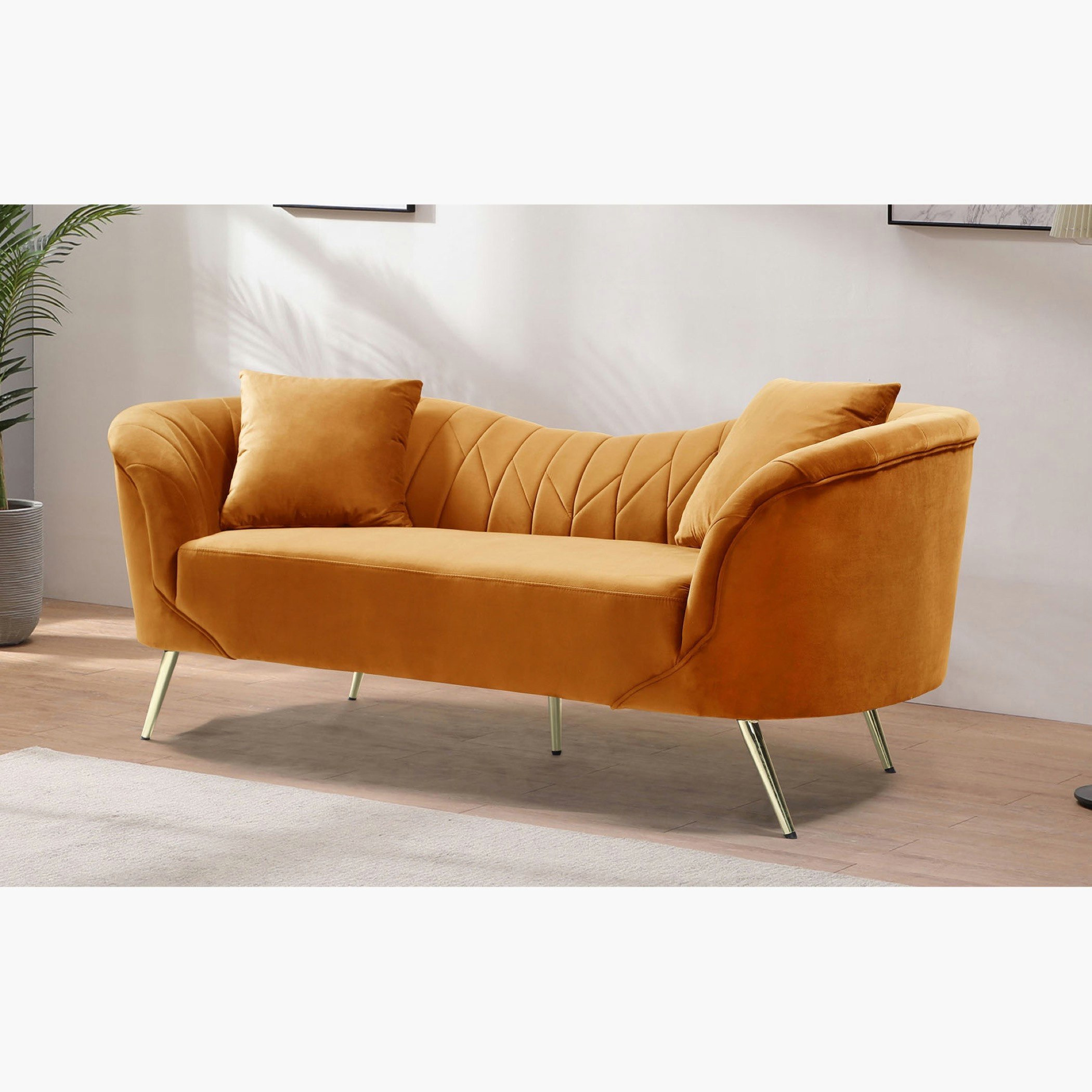 كنبة مخمليّة 3 مقاعد مع وسادتين من فلورا-hbxlivingroom-sofasandarmchairs-sofas-image-2