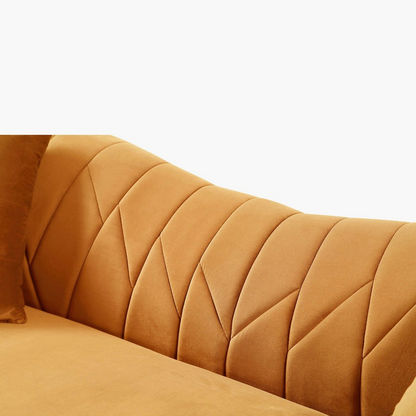 Flora 3-Seater Velvet Sofa with 2 Cushions-Sofas-image-7