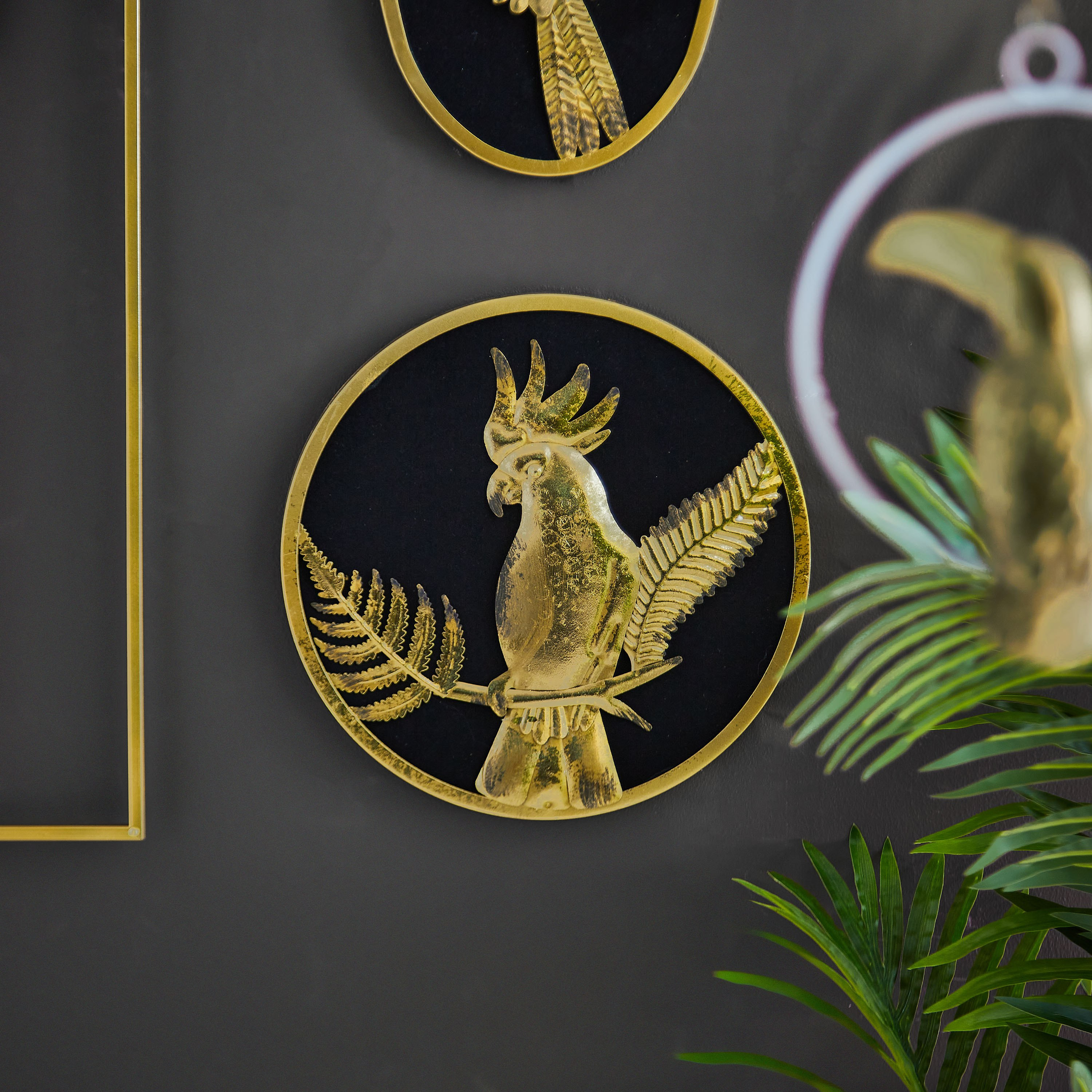 زينة حائط ببغاء من لاتين-hbxdiningroom-walldecor-wallart-image-1