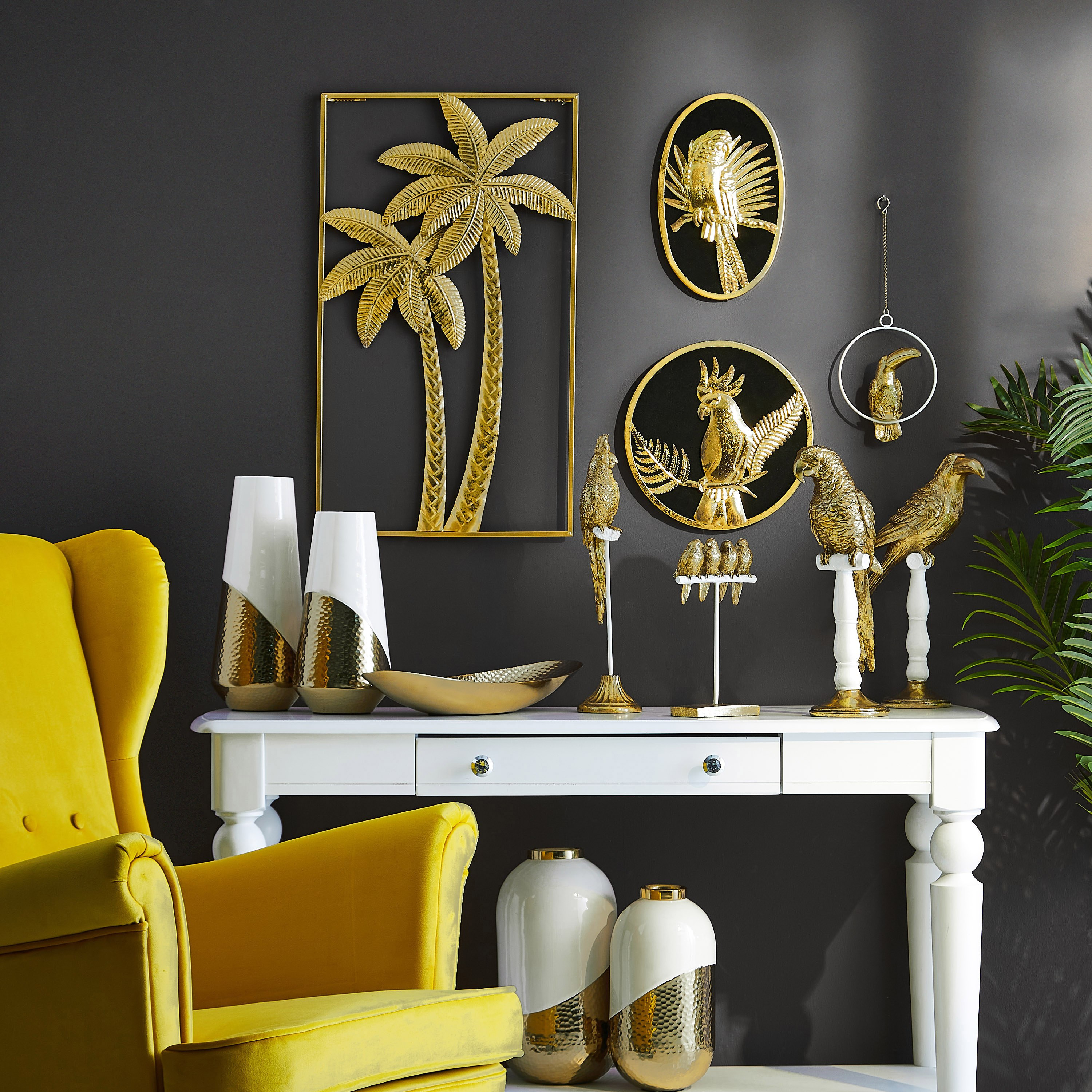 زينة حائط ببغاء من لاتين-hbxdiningroom-walldecor-wallart-image-3