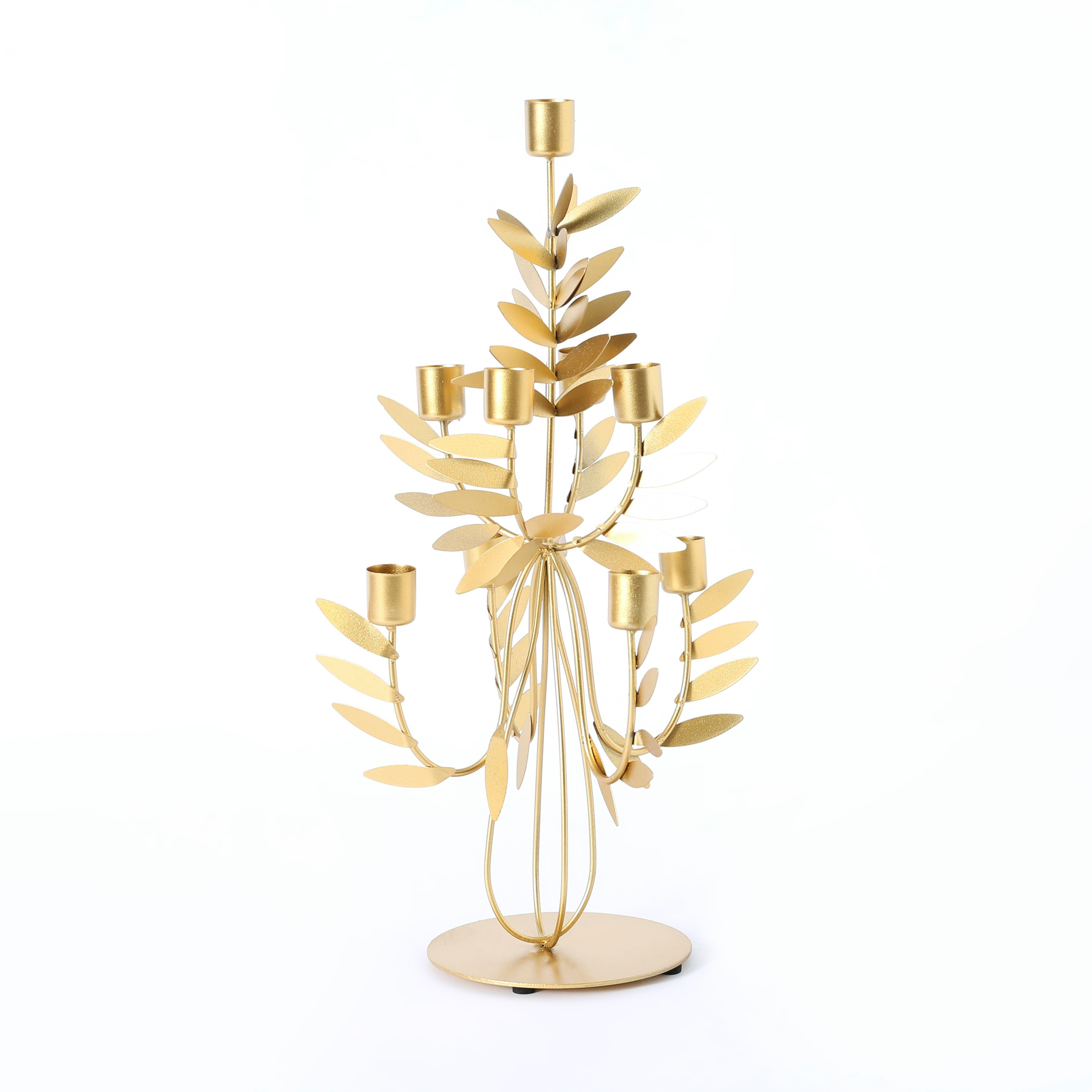 حامل شموع معدني 4 أوراق شجر من لاتين-hbxlivingroom-decorandaccessories-candleholders-image-5