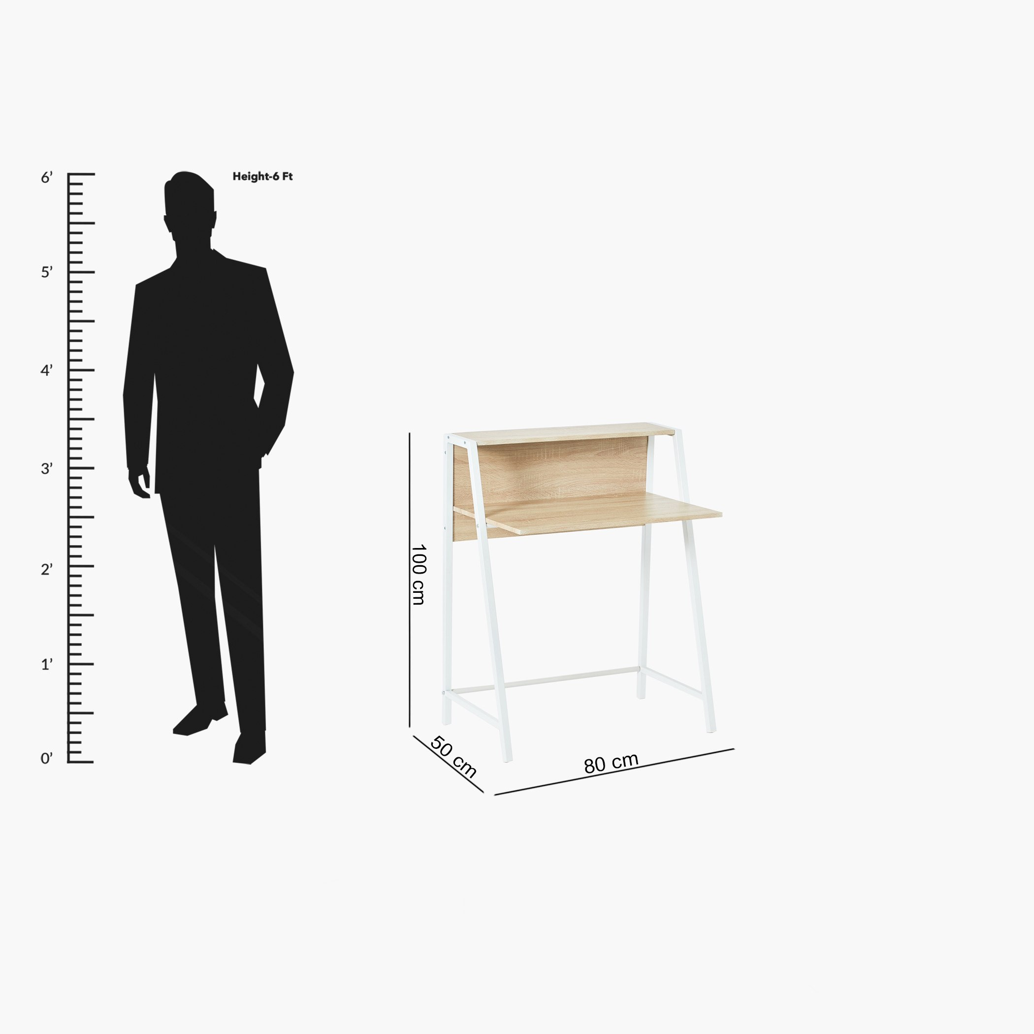 خزانة كتب للدراسة مع مكتب دراسة وكرسي من زيوس - طقم من 3 قطع-hbxfurniture-office-desks-image-13