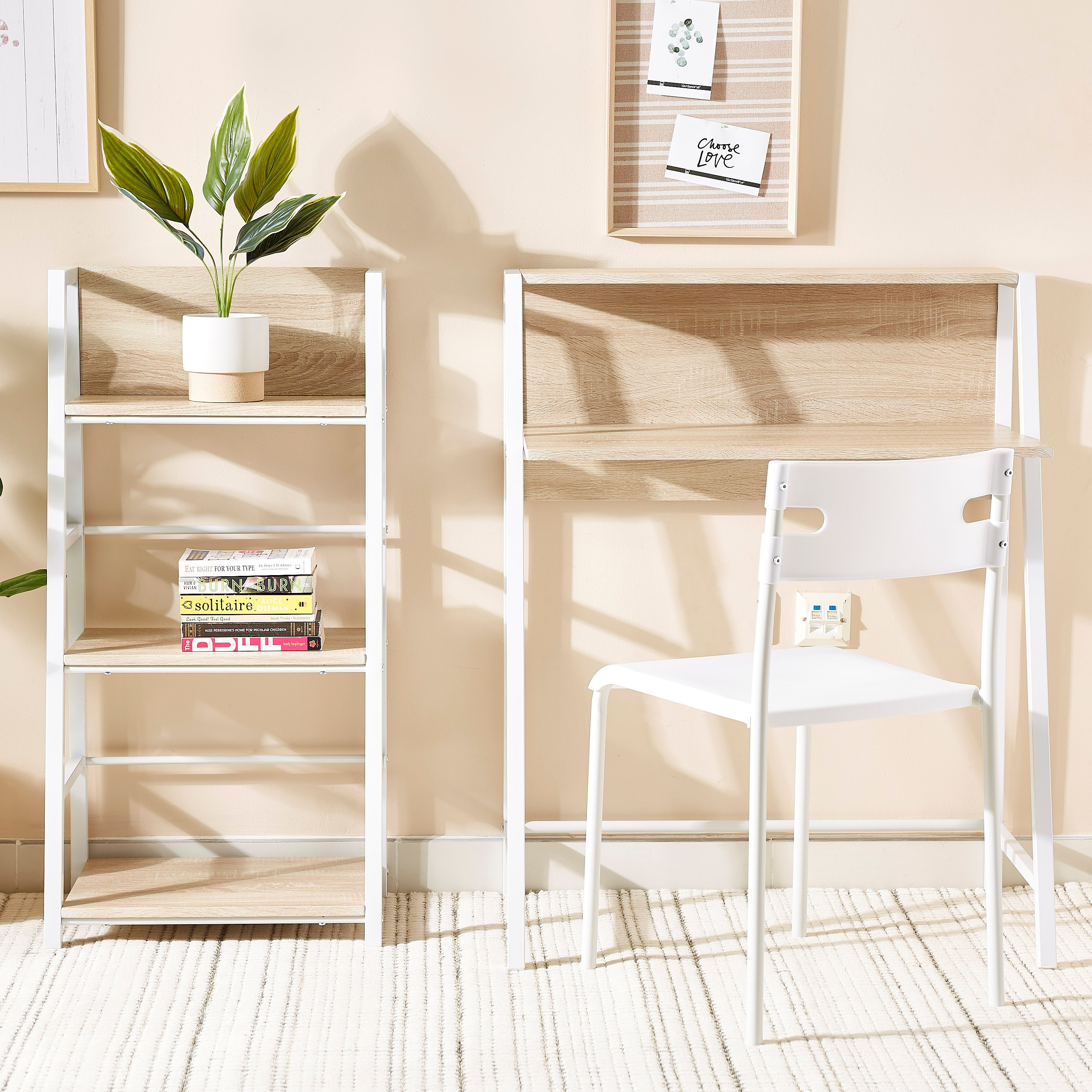 خزانة كتب للدراسة مع مكتب دراسة وكرسي من زيوس - طقم من 3 قطع-hbxfurniture-office-desks-image-5