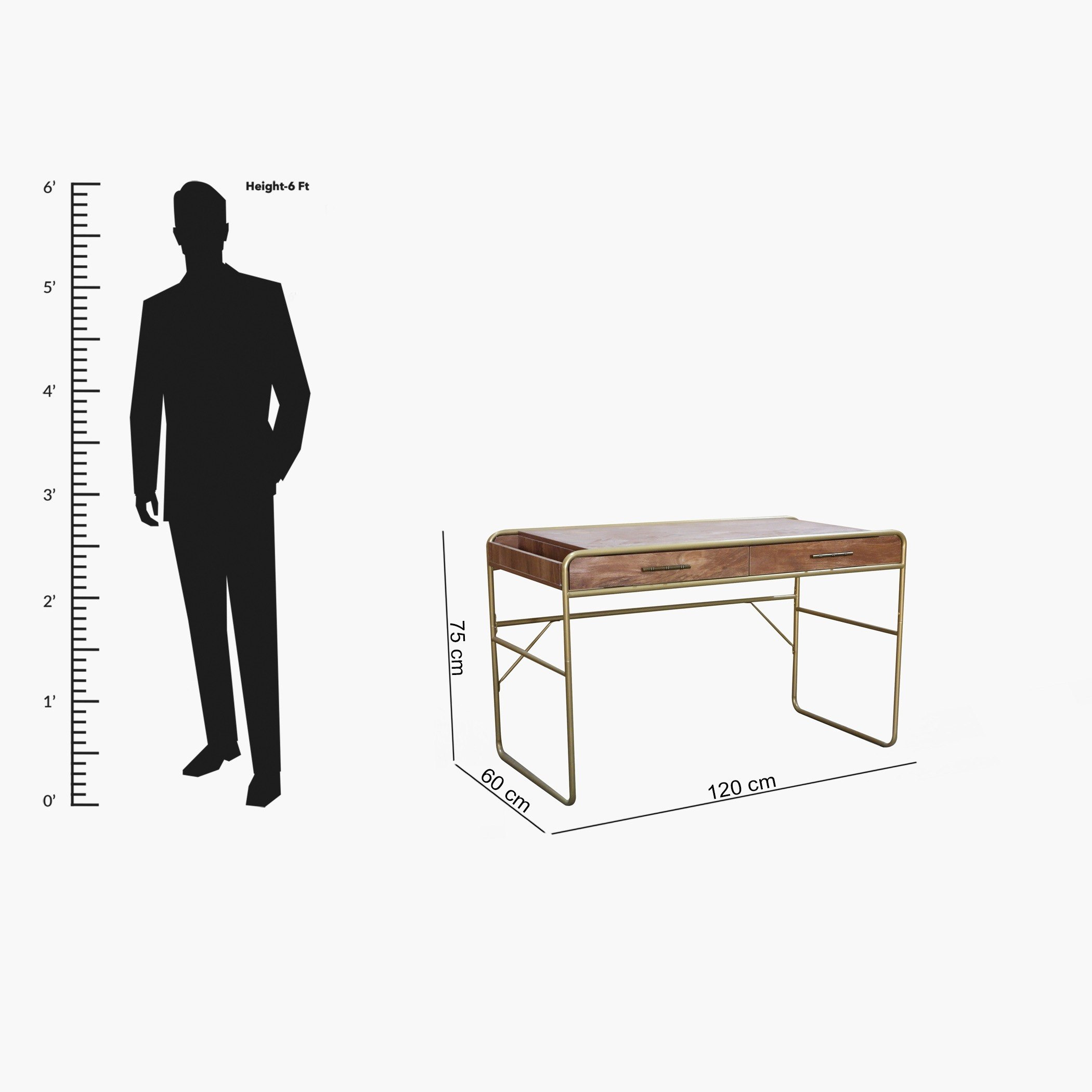 مكتب دراسة بدرجين من سيلفانا-hbxfurniture-office-desks-image-6