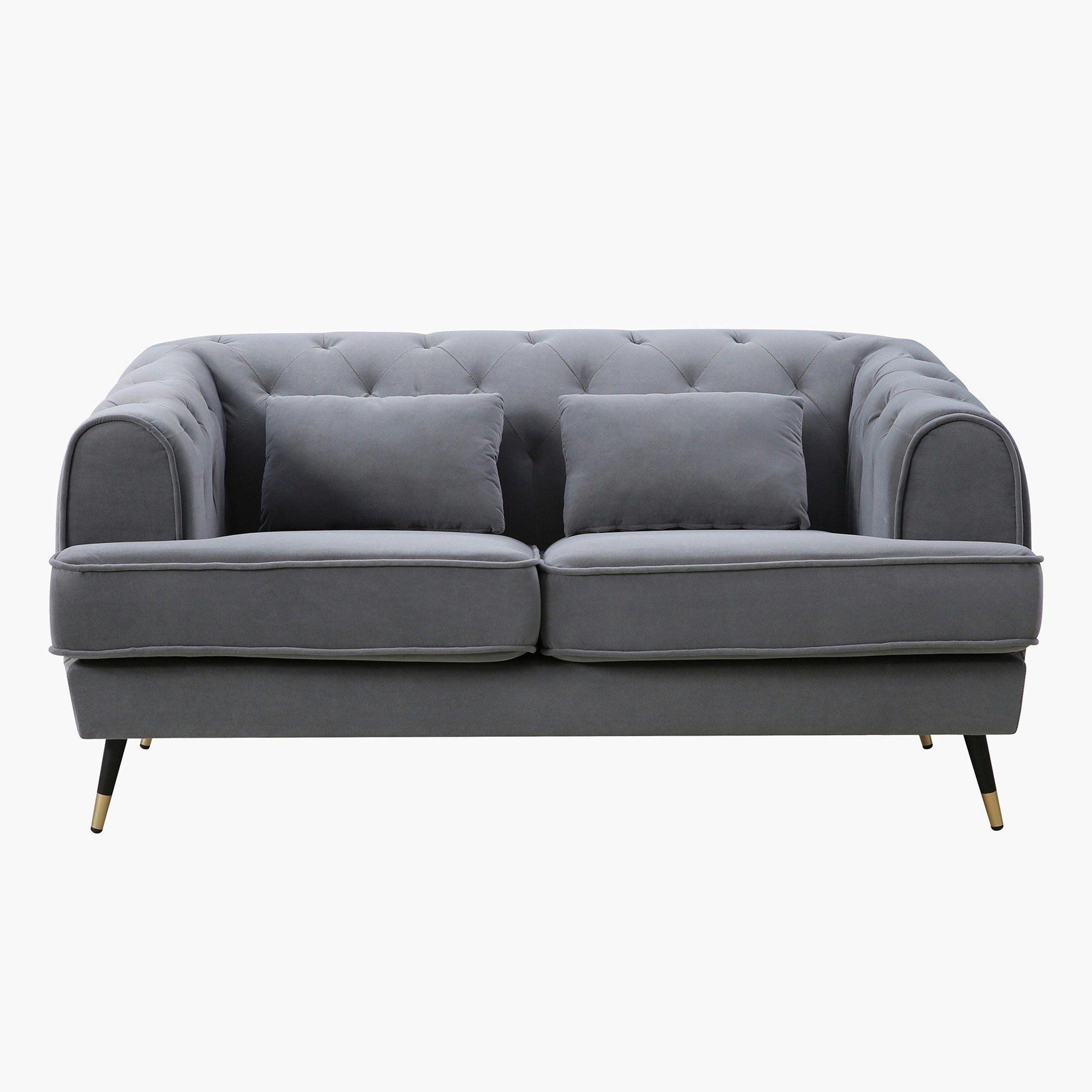 كنبة مخمليّة مقعدين مع وسادتين من آليسون-hbxlivingroom-sofasandarmchairs-sofas-image-2