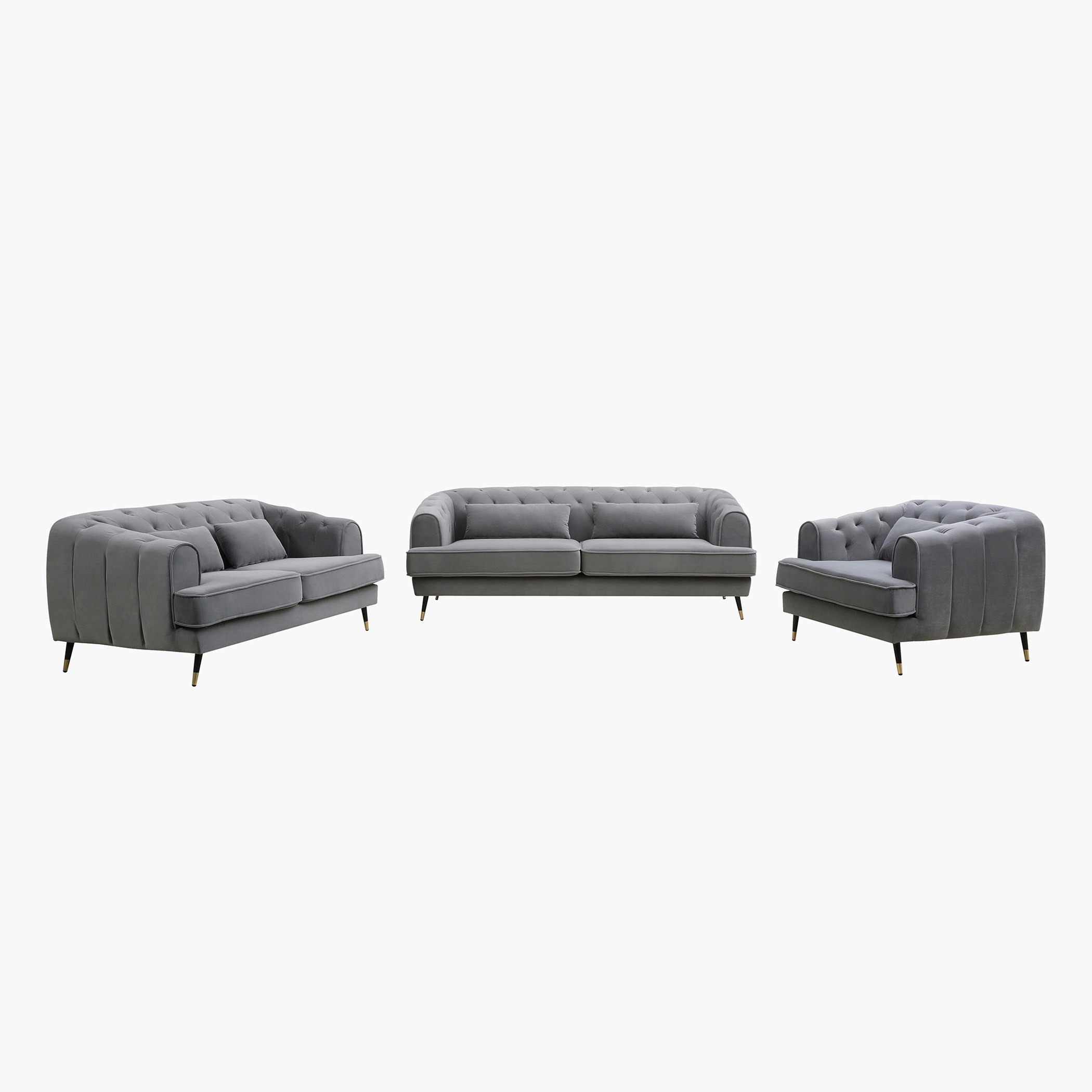 كنبة مخمليّة مقعدين مع وسادتين من آليسون-hbxlivingroom-sofasandarmchairs-sofas-image-8