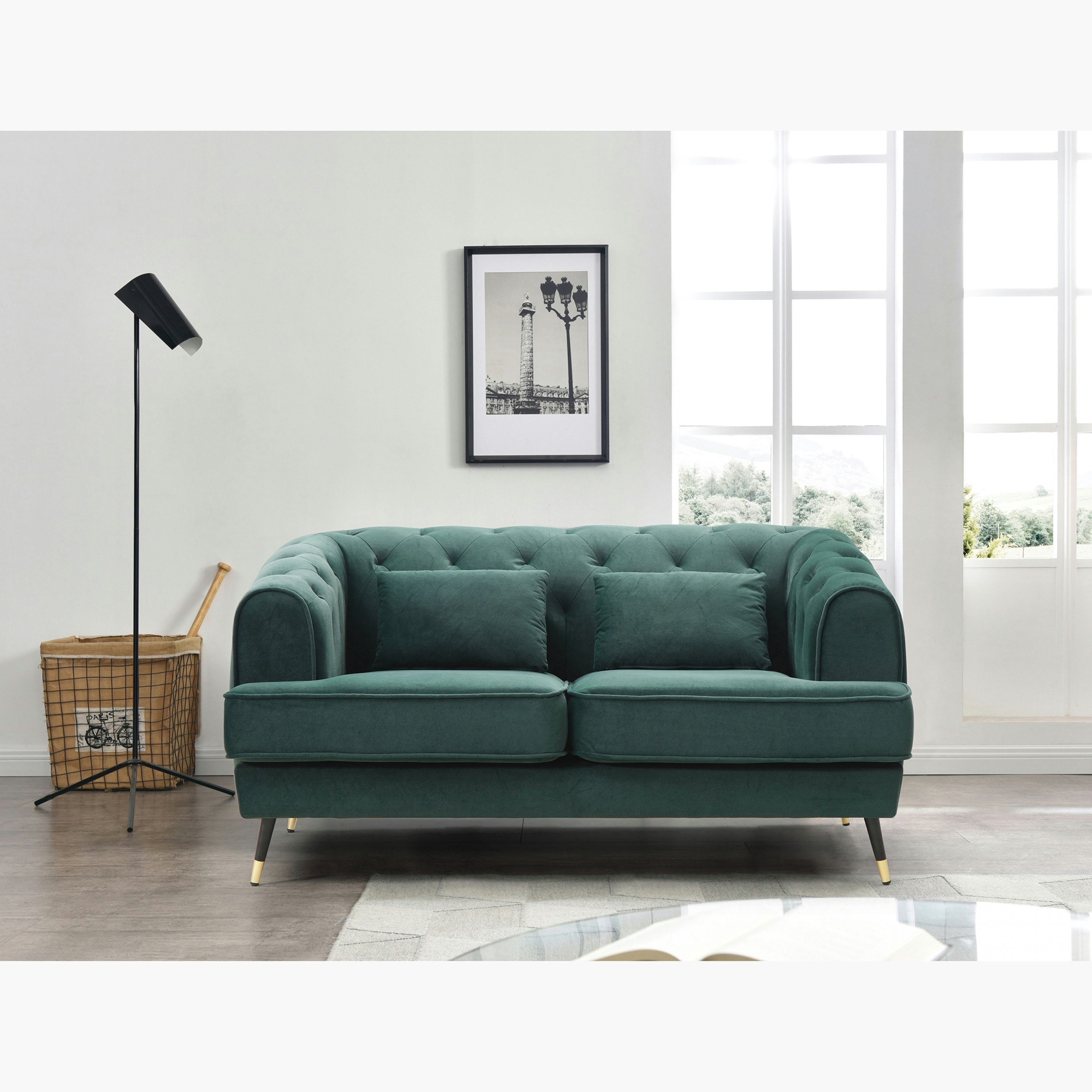 كنبة مخمليّة مقعدين مع وسادتين من آليسون-hbxlivingroom-sofasandarmchairs-sofas-image-3