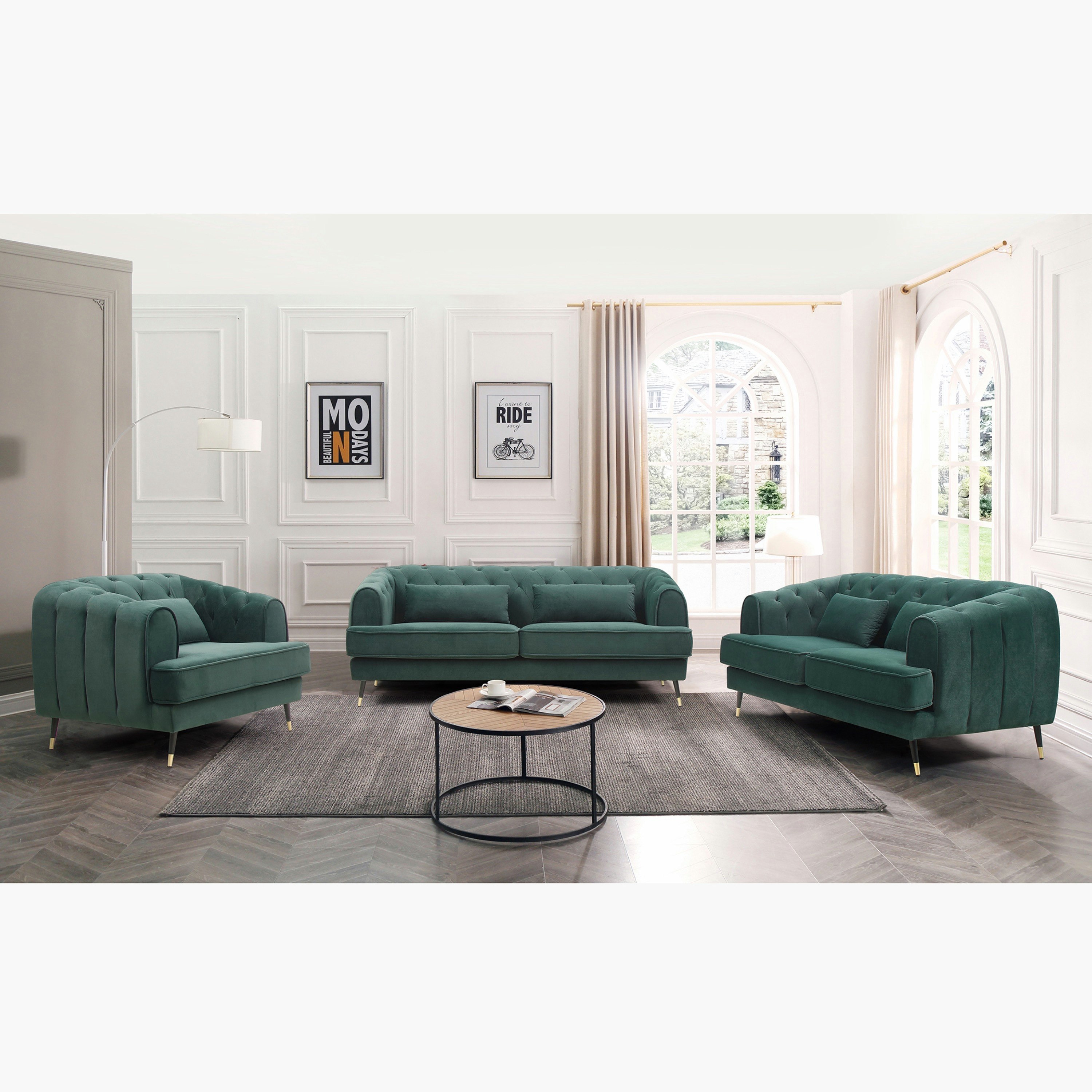 كنبة مخمليّة مقعدين مع وسادتين من آليسون-hbxlivingroom-sofasandarmchairs-sofas-image-5