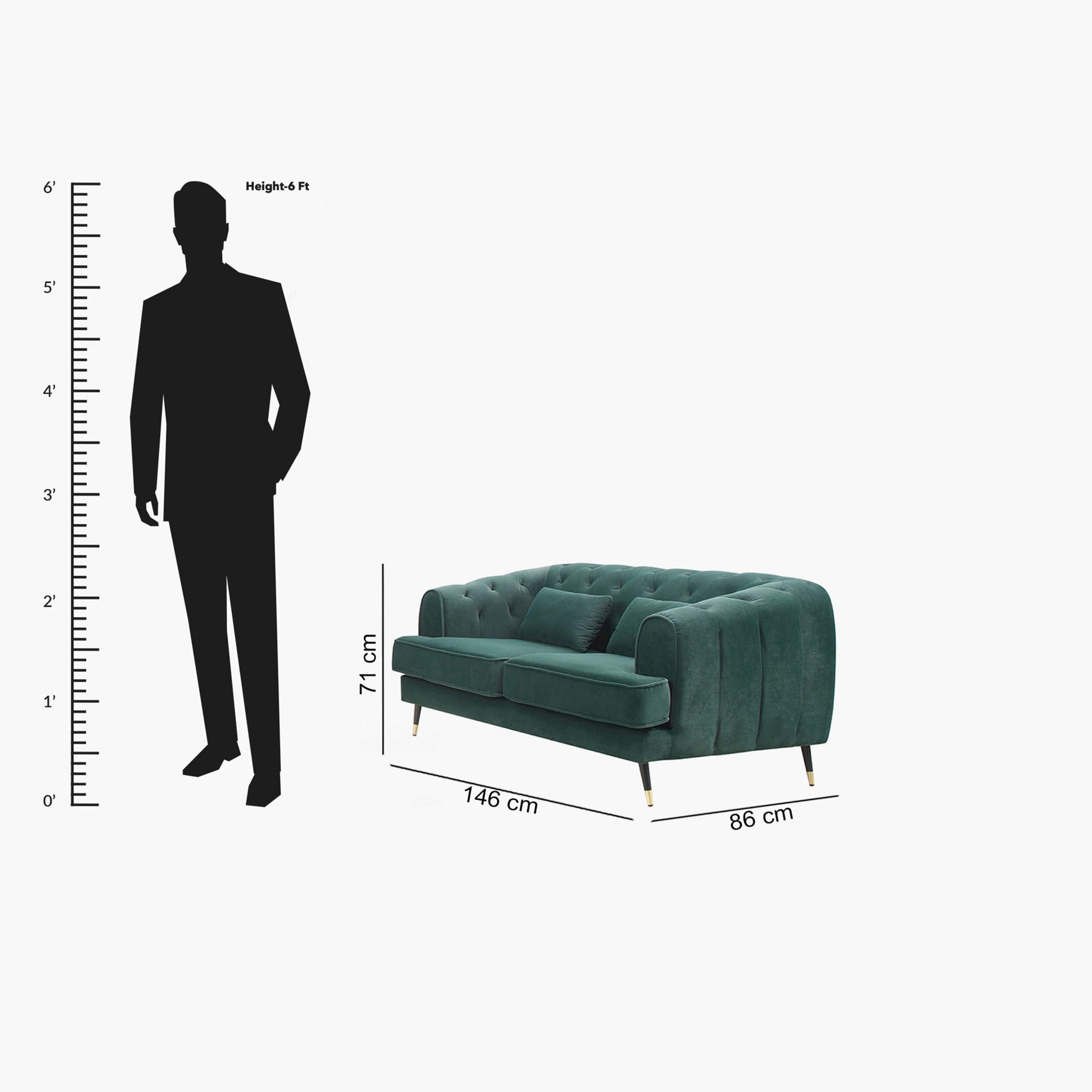كنبة مخمليّة مقعدين مع وسادتين من آليسون-hbxlivingroom-sofasandarmchairs-sofas-image-7
