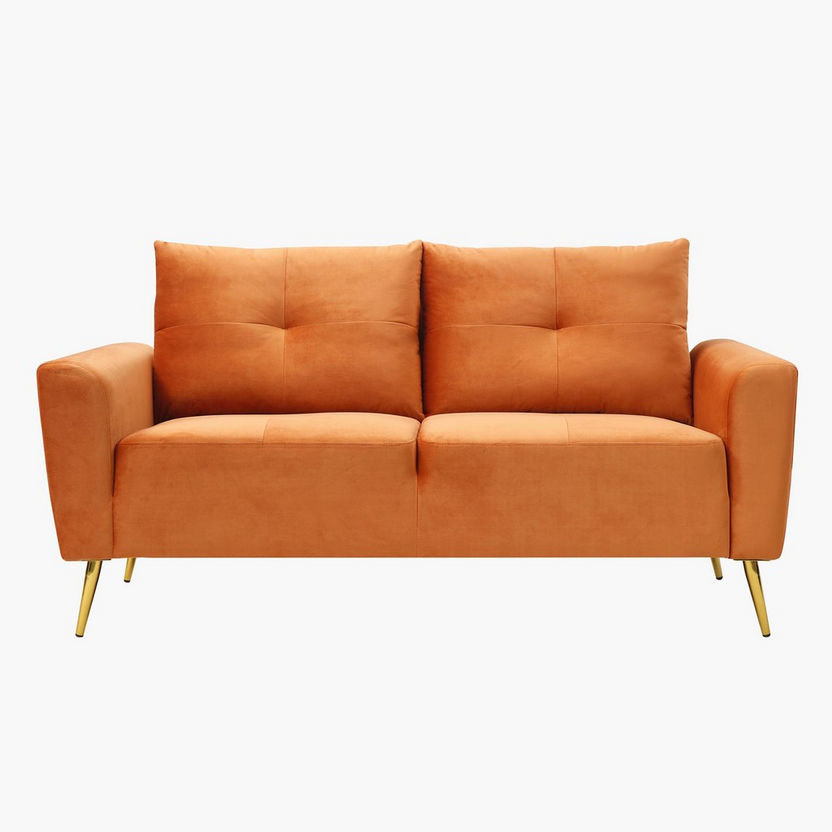 Turin 2-Seater Velvet Sofa-Sofas-image-1