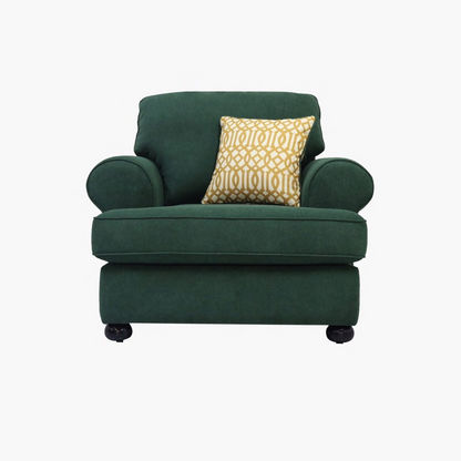 Donatella 3+2+1+1 Seater Fabric Sofa Set with 6 Cushions