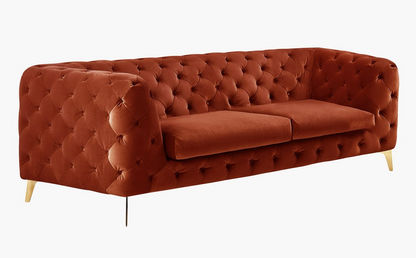 Carolina 3-Seater Velvet Tufted Sofa