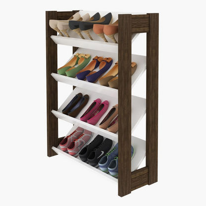 Malta 4-Tier Shoerack for 12 Pairs of Shoes