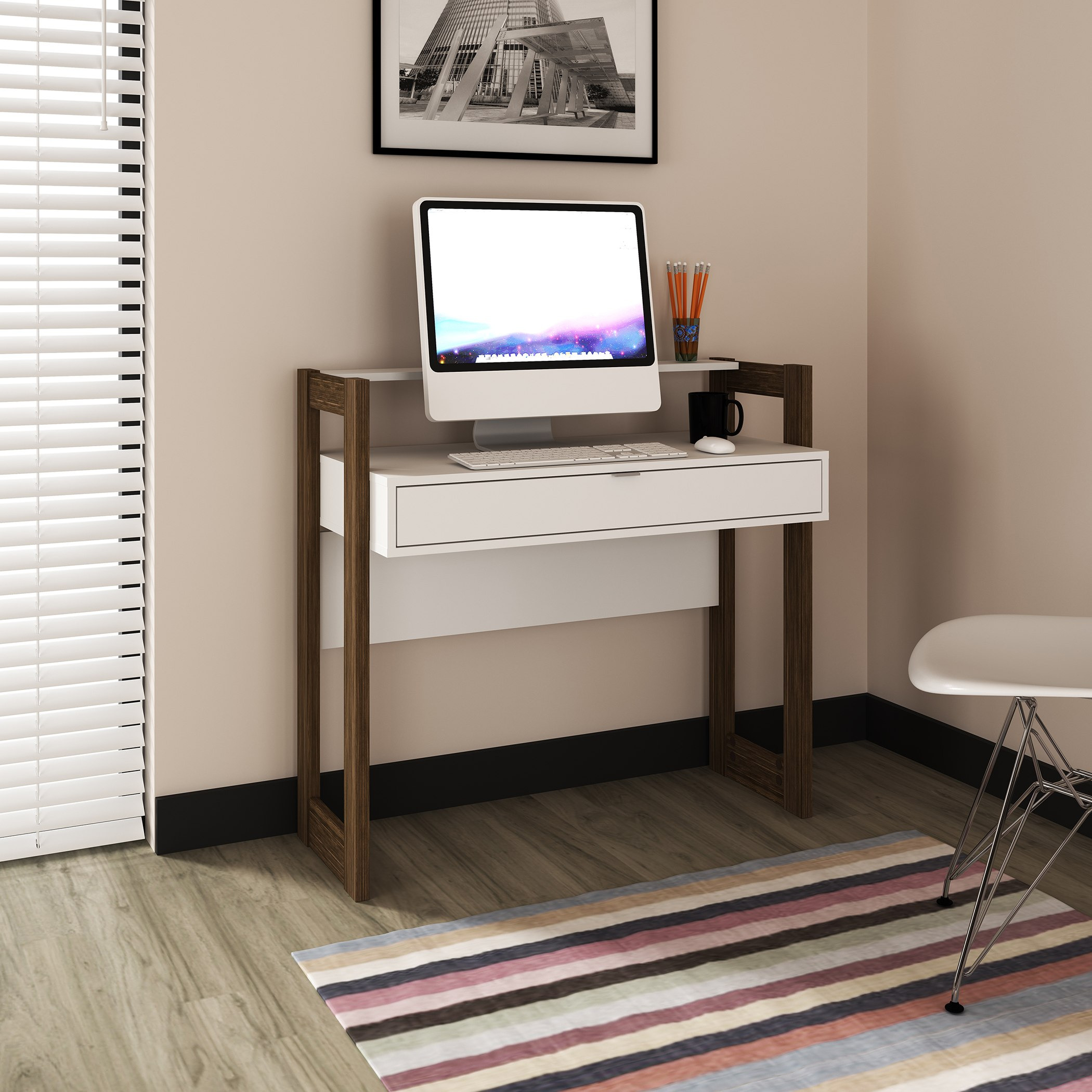 مكتب دراسة بدرج من مالتا-hbxfurniture-office-desks-image-1