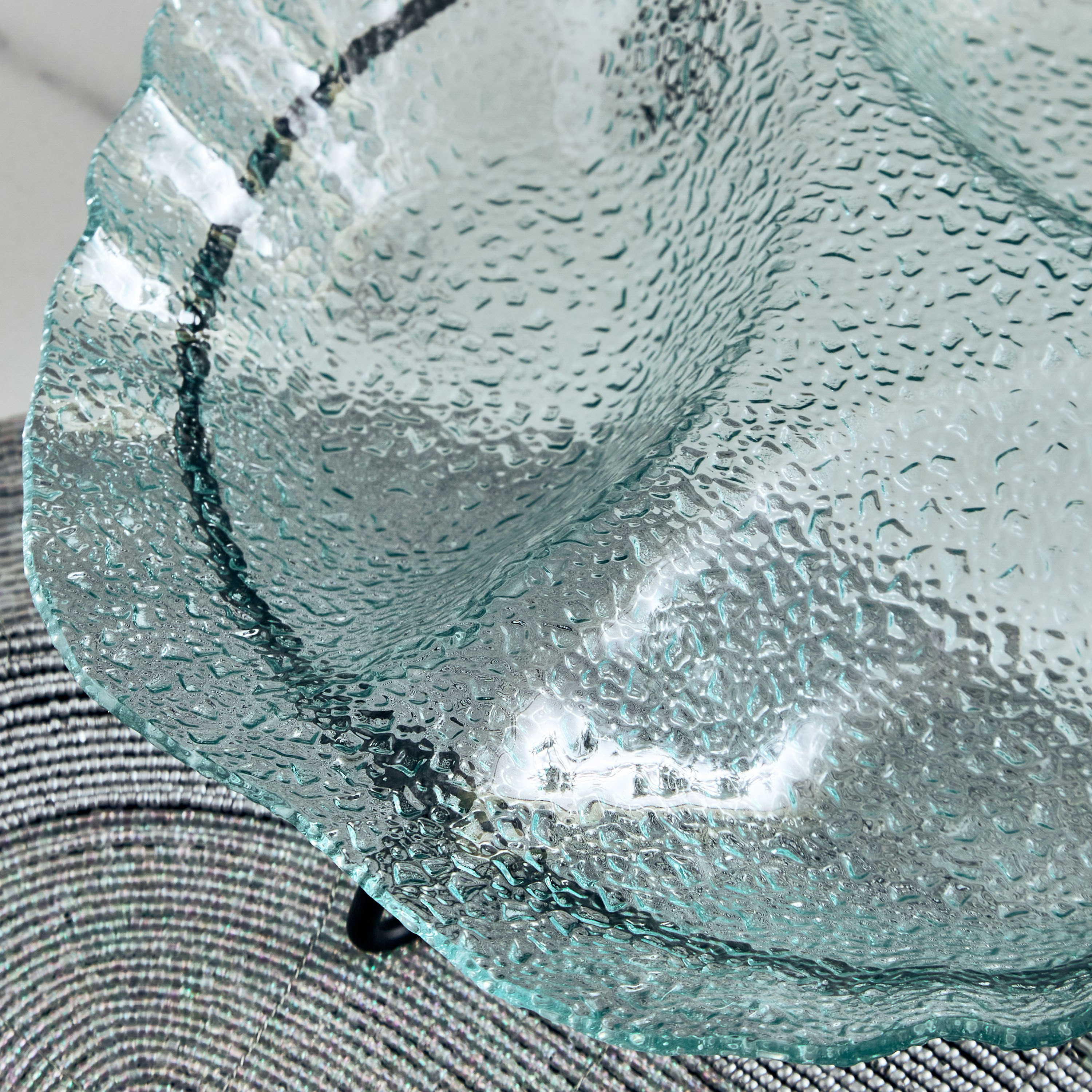 طقم صينية زجاجية 3 أجزاء من فيستيف - 26x26x4.5 سم-hbxdecorandfurnishings-tabletop-serveware-image-2