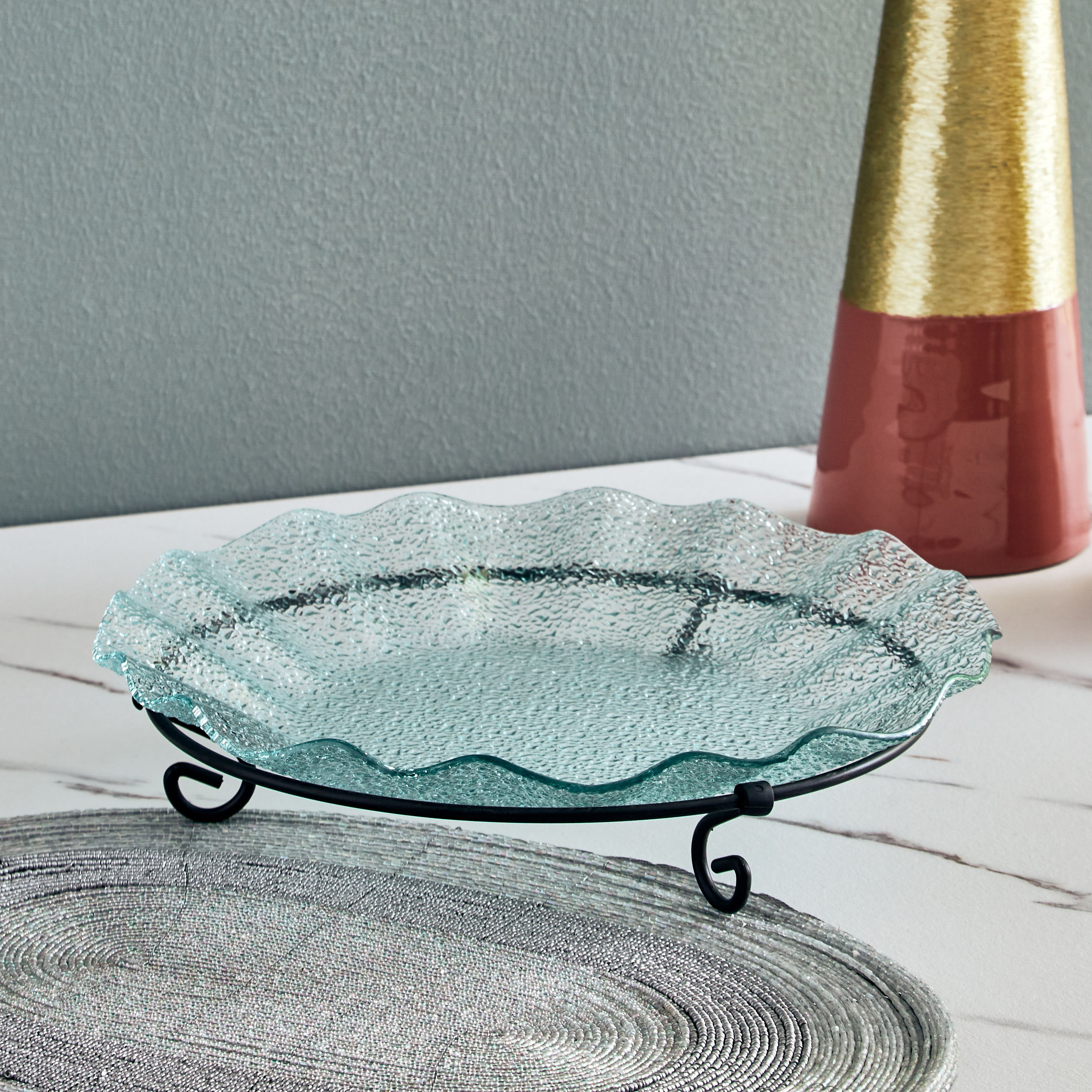 طقم تقديم مسطح من فستيف - 29x29x4 سم-hbxdecorandfurnishings-tabletop-serveware-image-1