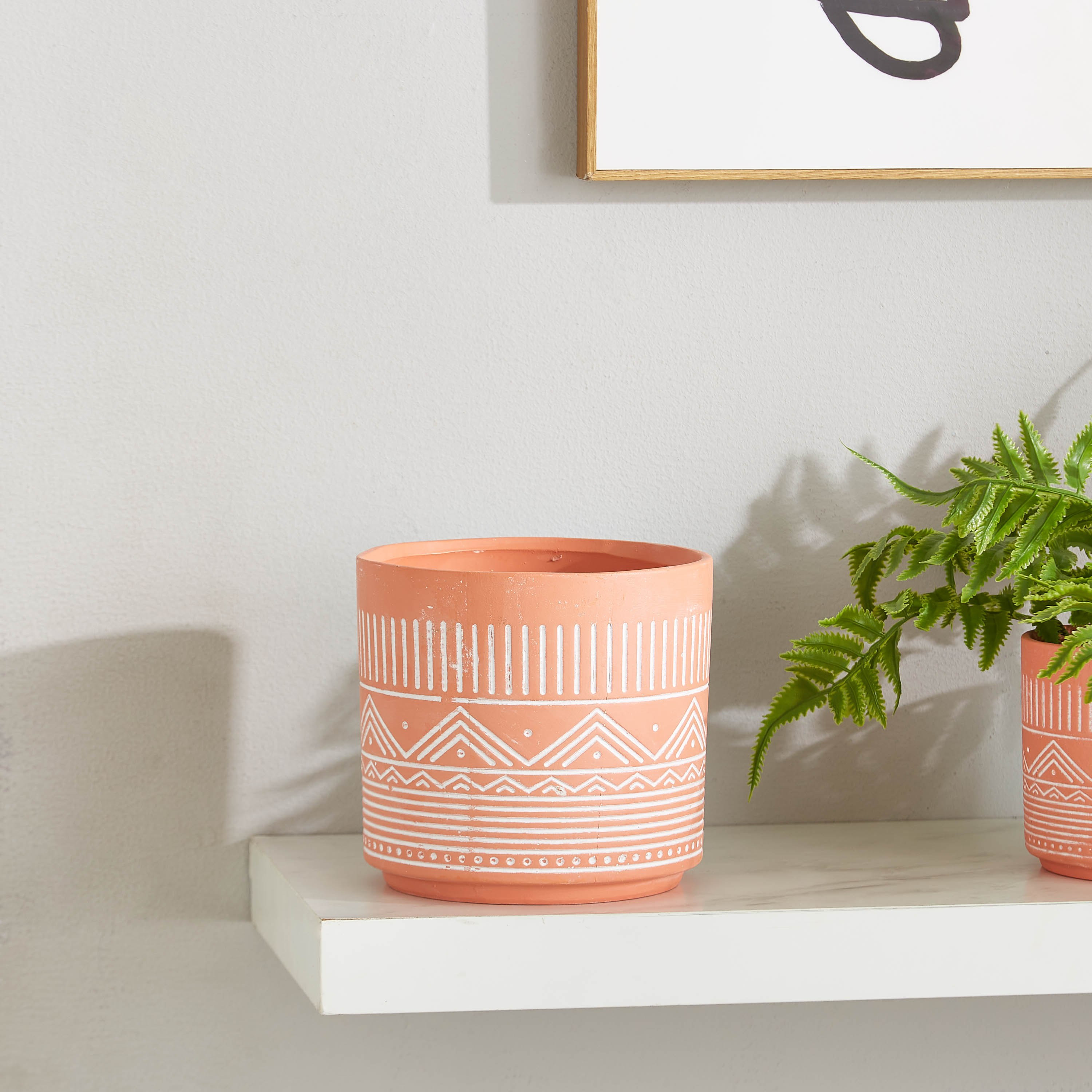 Maison Dolomite Diamond Design Garden Pot-hbxdecorandfurnishings-homeaccessories-artificialflowersandplants-image-2