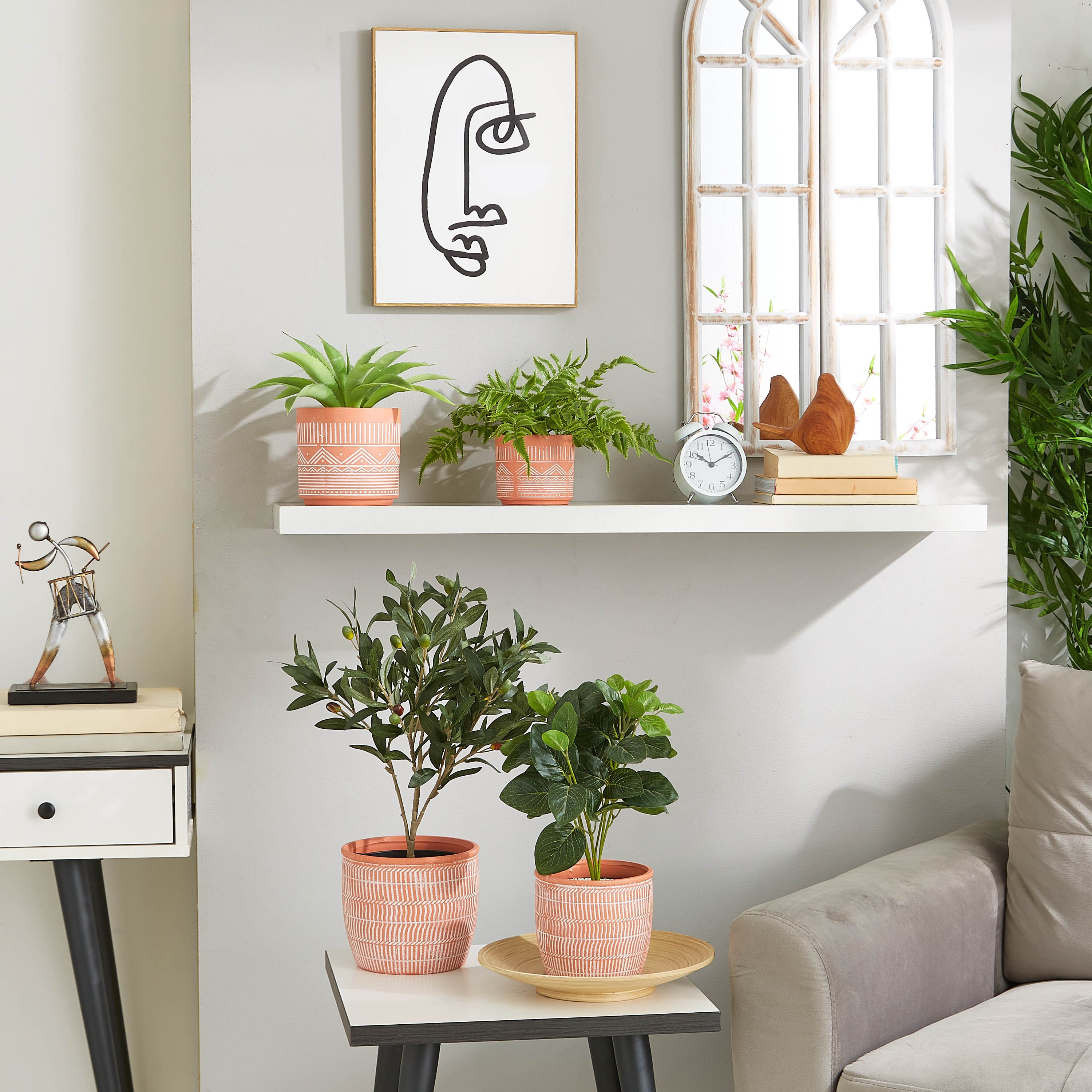 Maison Dolomite Diamond Design Garden Pot-hbxdecorandfurnishings-homeaccessories-artificialflowersandplants-image-5