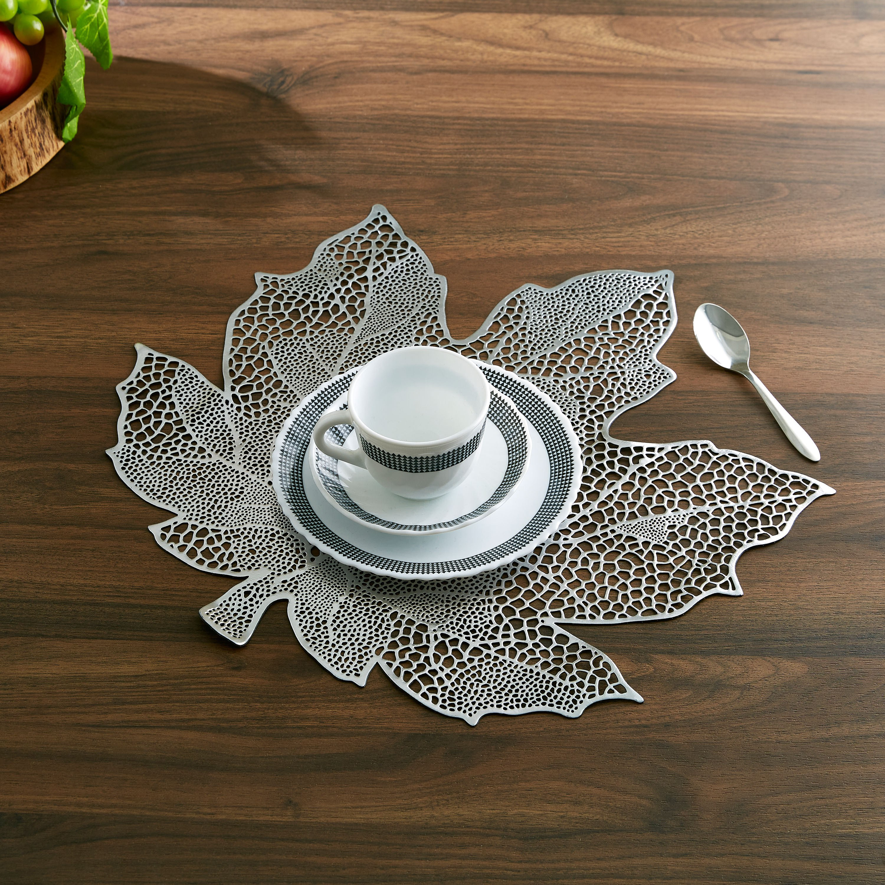 لبادة صحون بي في سي من ليف - 42x43 سم-hbxdecorandfurnishings-homefurnishings-tablelinens-image-3