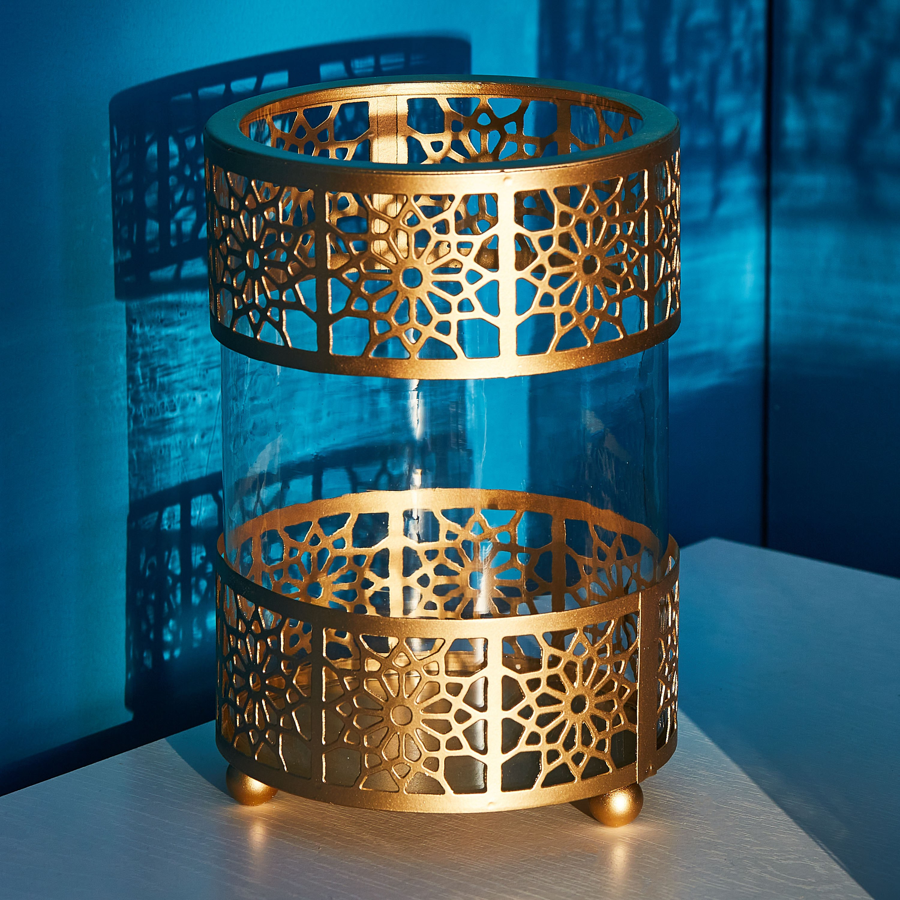 حامل شموع مزخرف ألور من مشربية-hbxlivingroom-decorandaccessories-candleholders-image-3