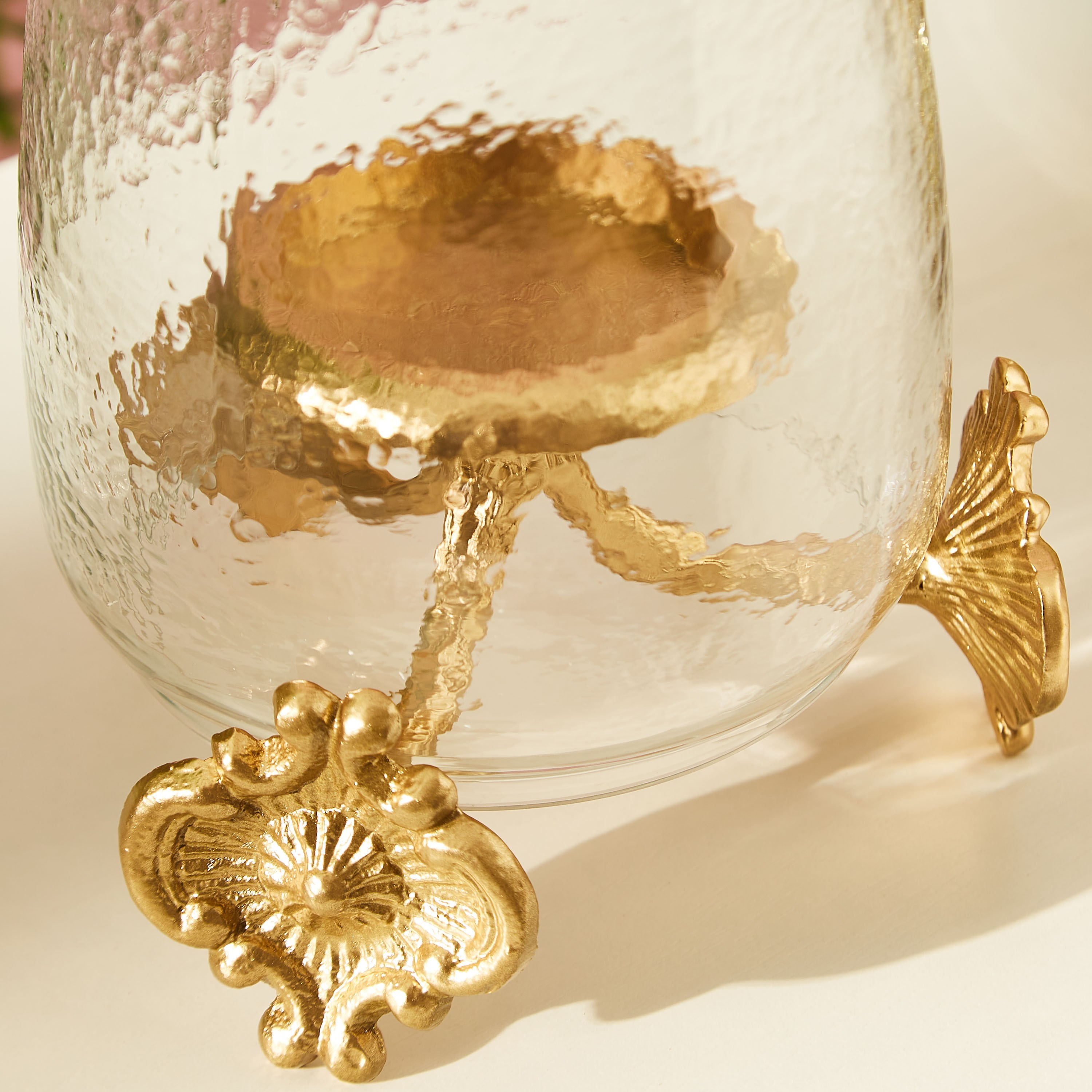 Allure Glass Illusion Candleholder - 18x18x24 cm-hbxlivingroom-decorandaccessories-candleholders-image-4