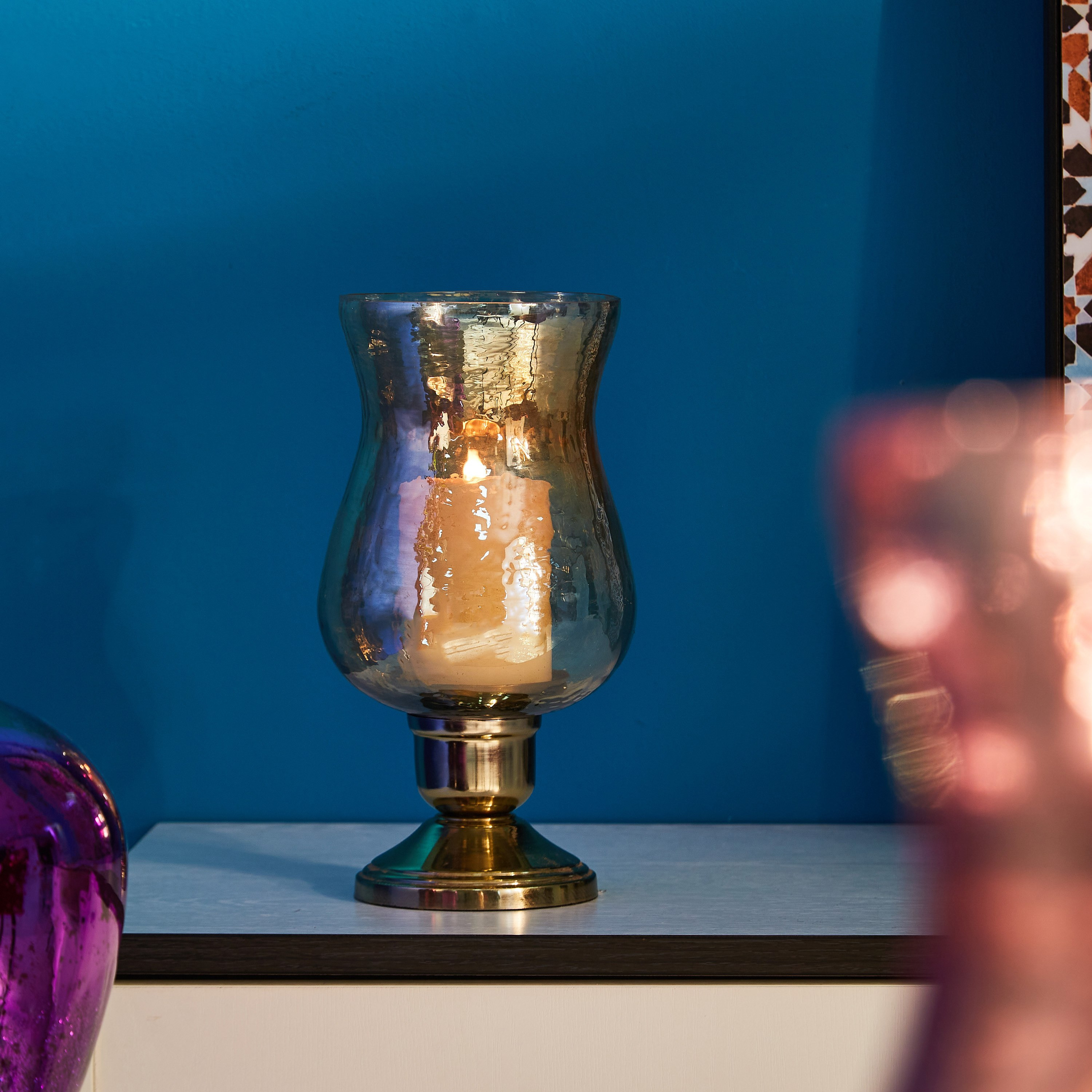 Ahana Metal Hurricane Candle Holder-hbxlivingroom-decorandaccessories-candleholders-image-2